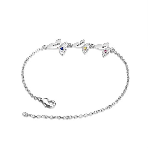 Butterfly Bracelet-3 Stones