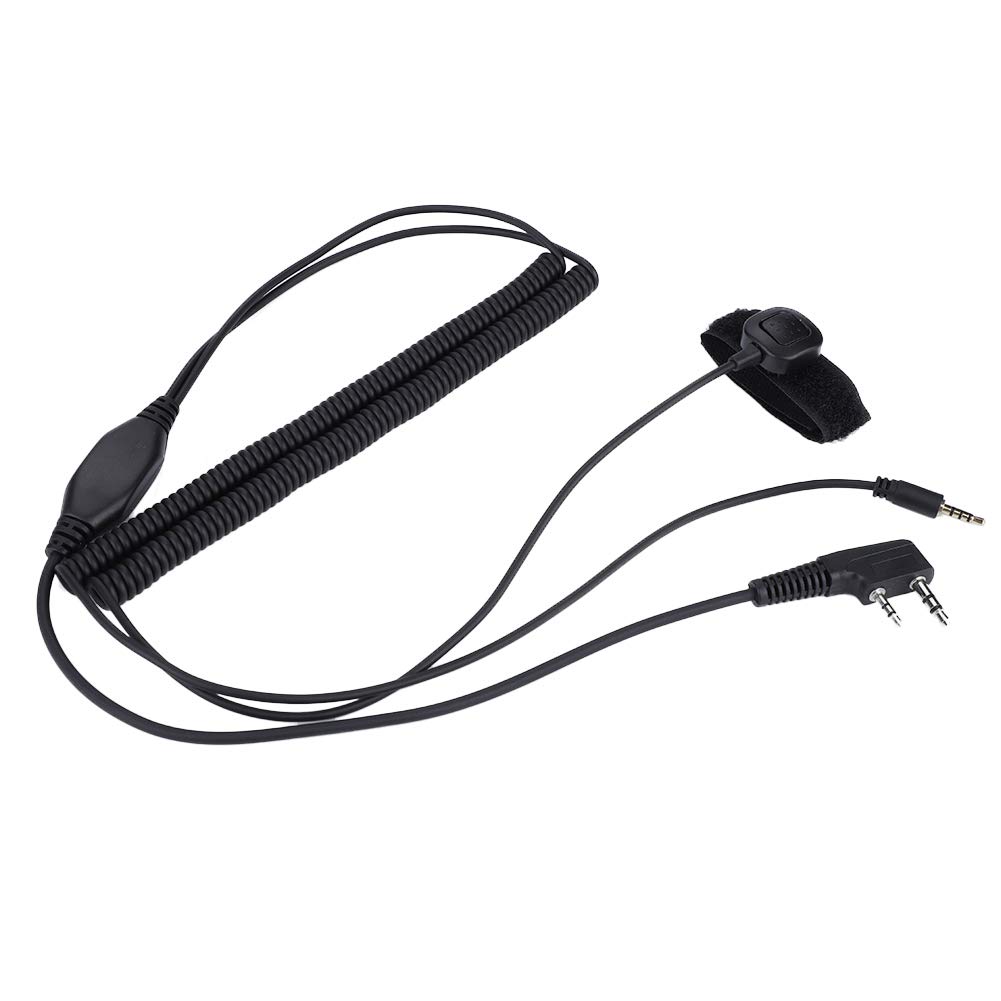 High-Stretch Wire Helmet Headset Cable for Two-Way Radios - Durable & Flexible Communication Cable for Motorola -5R - Ideal for Construction, Security & Outdoor Work