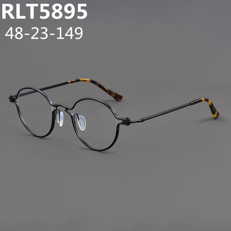 Stylish Aimee Unisex Full Rim Round Titanium Acetate Eyeglasses Frame 185895 | Lightweight & Durable | Perfect for Reading, Work & Everyday Wear