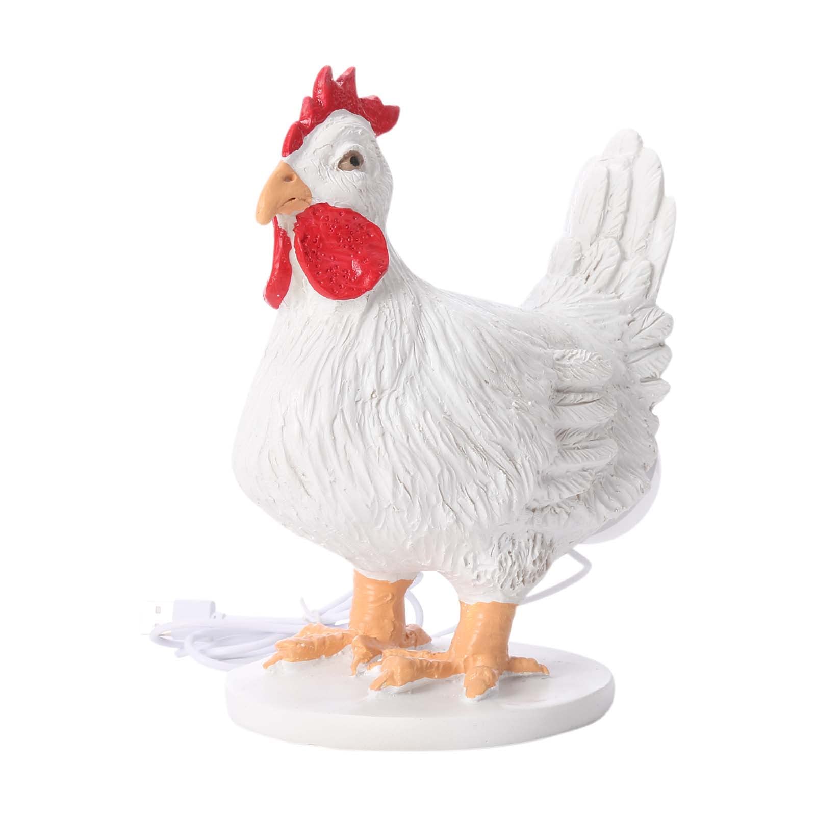 Cute Chicken Shaped Table Lamp - Funny Desktop Decor with Egg Design, LED Night Light for Bedroom, Nursery & Office (Model LW1) | Perfect Gift for Kids and Poultry Lovers