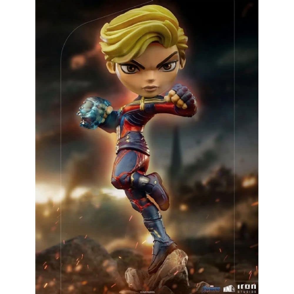 Iron Studios & MiniCo MARCAS32120 Marvel Avengers Captain America Endgame Action Figure – Collectible Miniature for Display, Gifts & Marvel Fan Collections