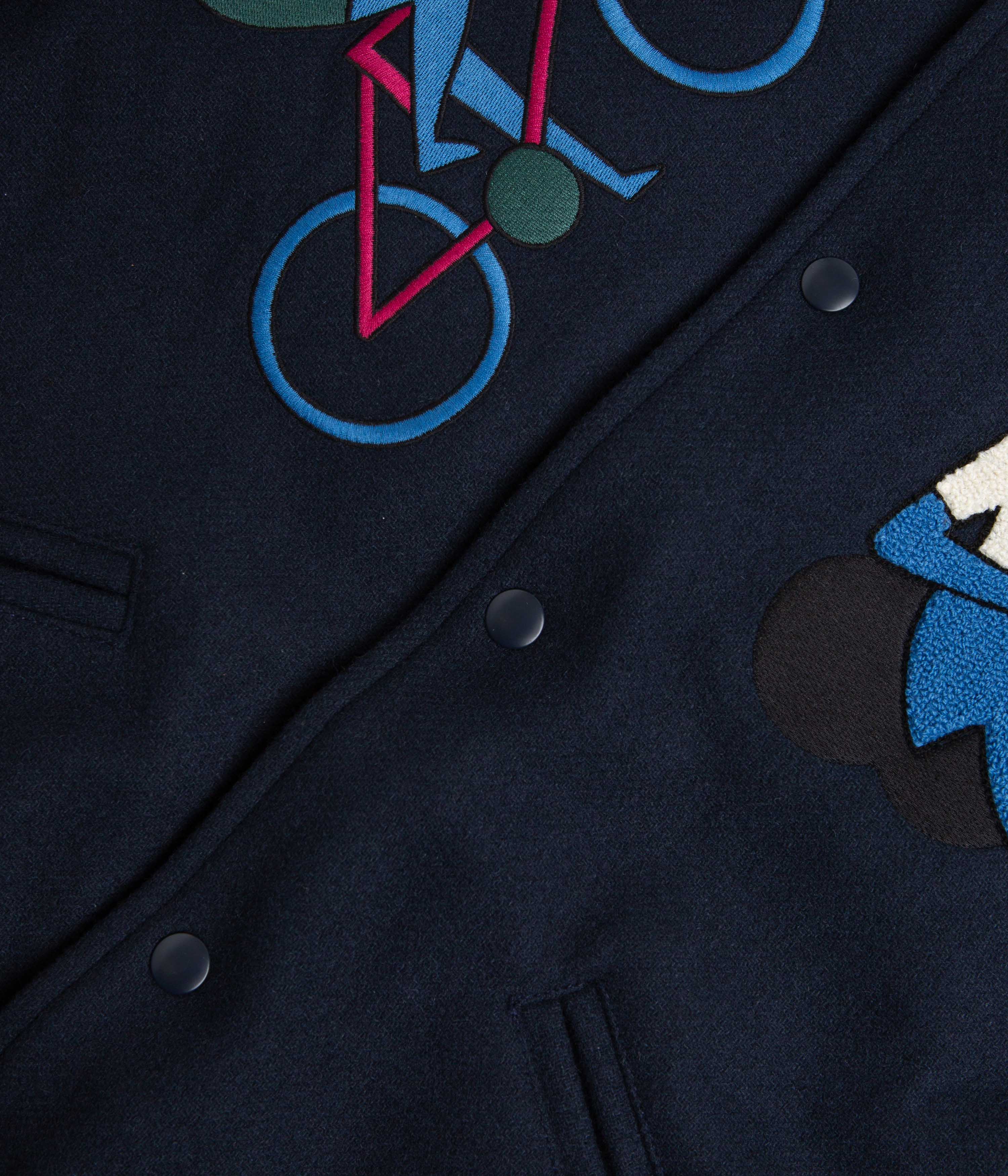 Parra Run Sit & Bike Varsity Jacket - Navy Blue Vintage Style Baseball Jacket for Men & Women - Perfect for Cycling, Running & Casual Wear