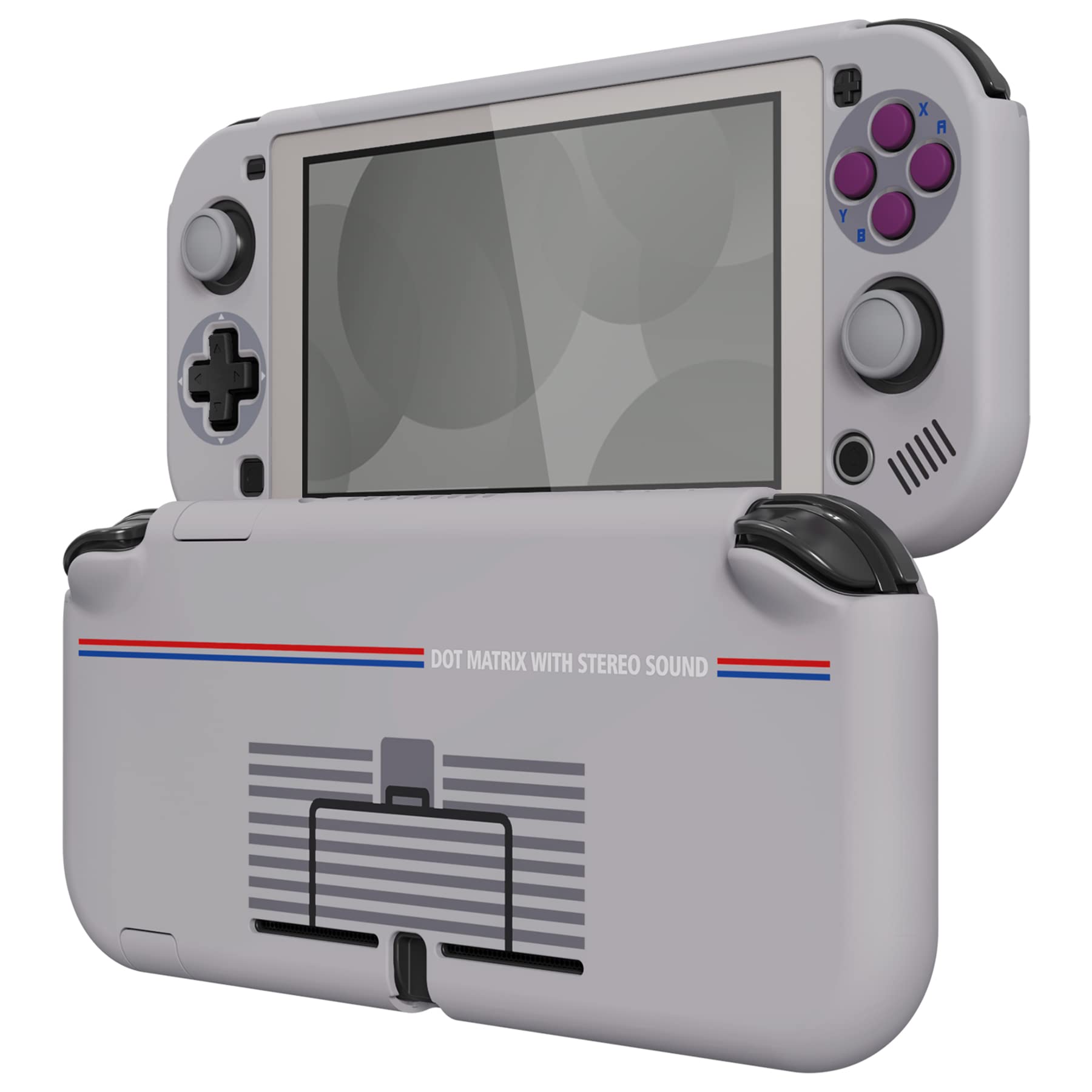 eXtremeRate PlayVital Classic 1989 GB DMG-01 Protective Grip Case for Nintendo Switch Lite - Hard Cover with Screen Protector, Thumb Grips & Button Caps | Perfect for Gaming, Travel & Everyday Protection