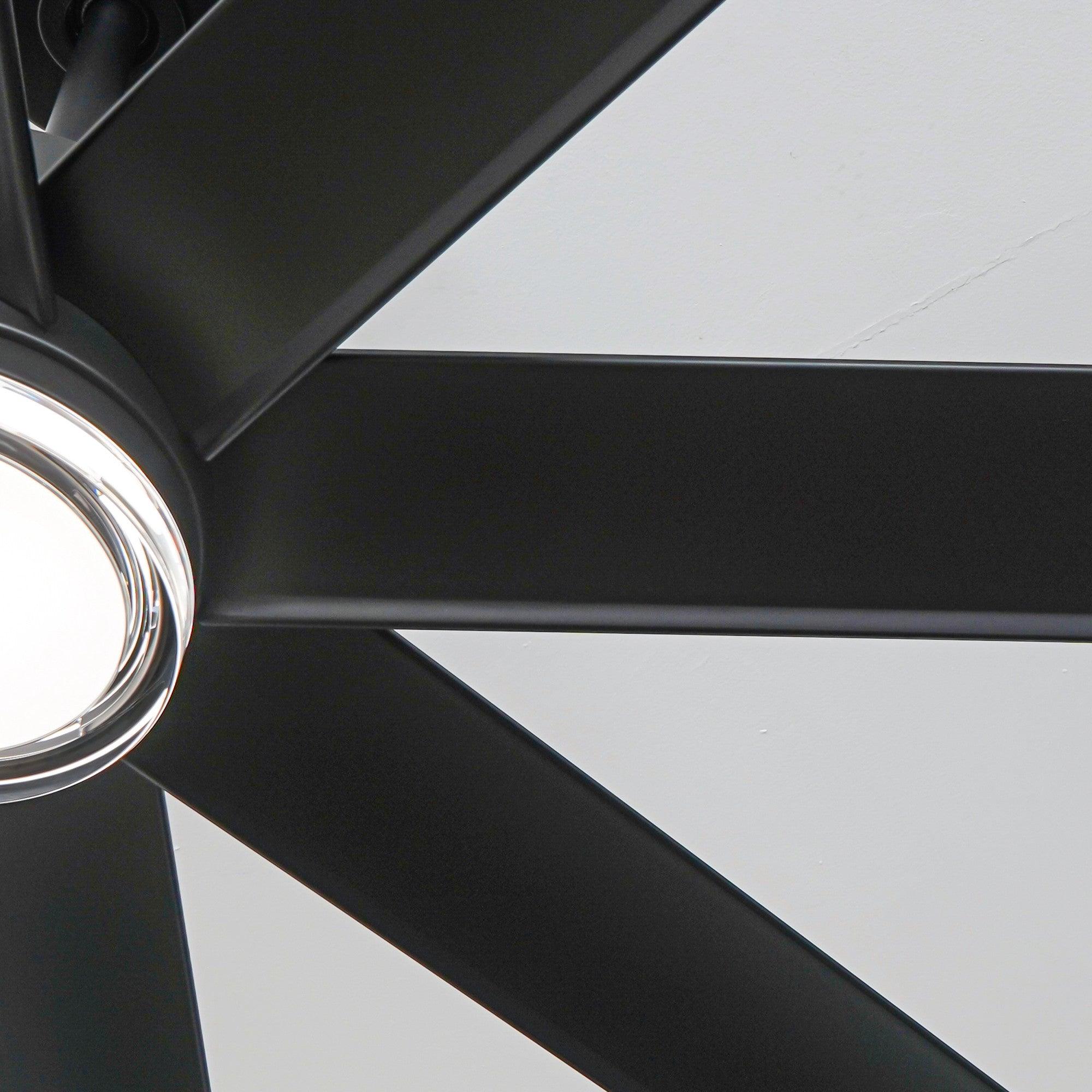 72 Inch Modern Smart Ceiling Fan with LED Light and Downrod Mount - Perfect for Living Room, Bedroom, and Office Cooling & Lighting