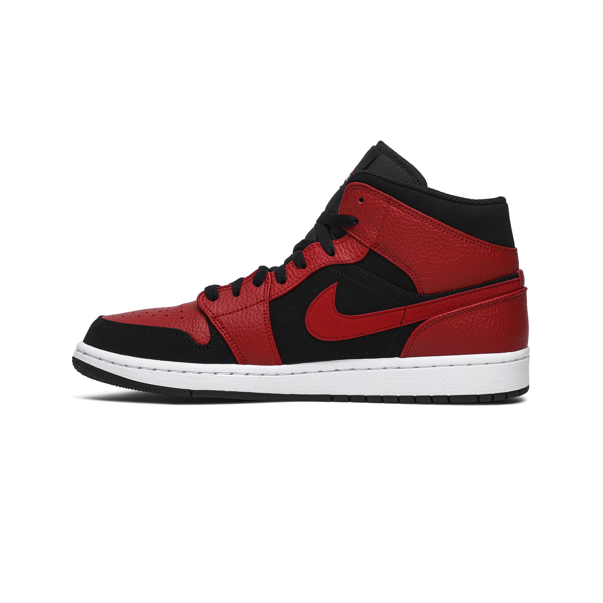 Air Jordan 1 Mid 'Reverse Bred' Basketball Shoes for Men (2018 Release) - High-Top Sneakers for Streetwear, Casual & Court Performance