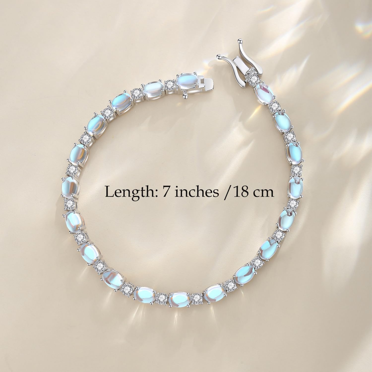 FANCIME Sterling Silver Birthstone Tennis Bracelet - Dainty Charm Bracelet for Women, Mom, Birthday Gift - Perfect for Everyday Wear, Special Occasions & Anniversary Celebrations