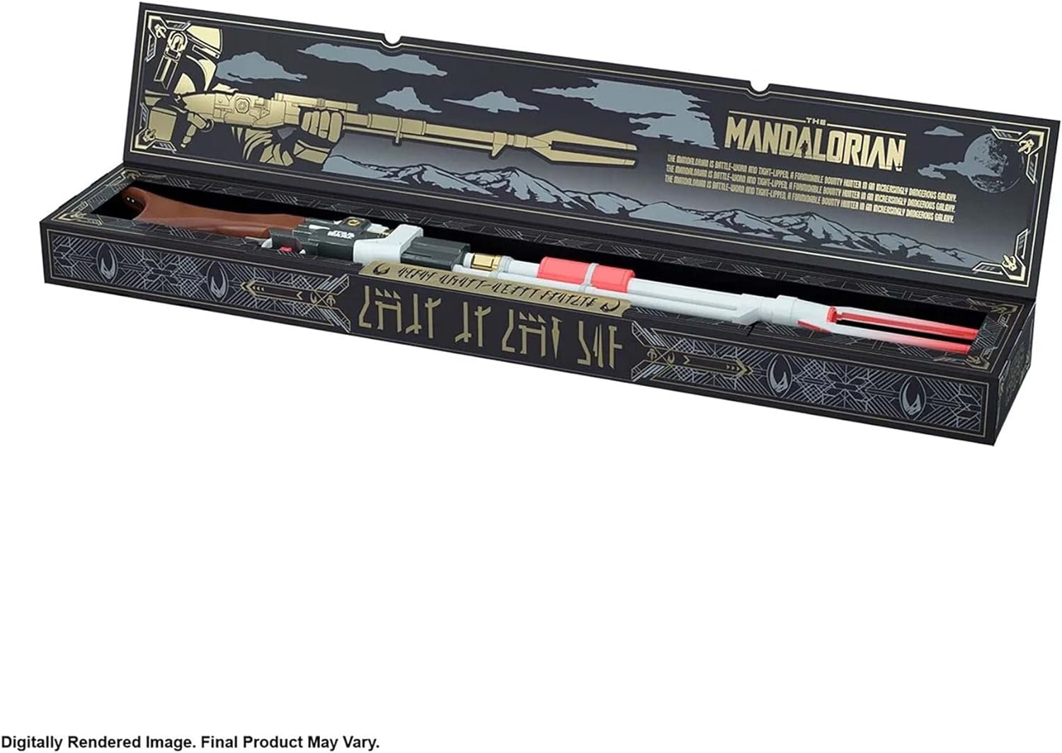 NERF Star Wars The Mandalorian Amban Phase-Pulse Blaster Toy Gun - Official Replica for Kids & Collectors | Outdoor Play, Cosplay & Nerf Battles