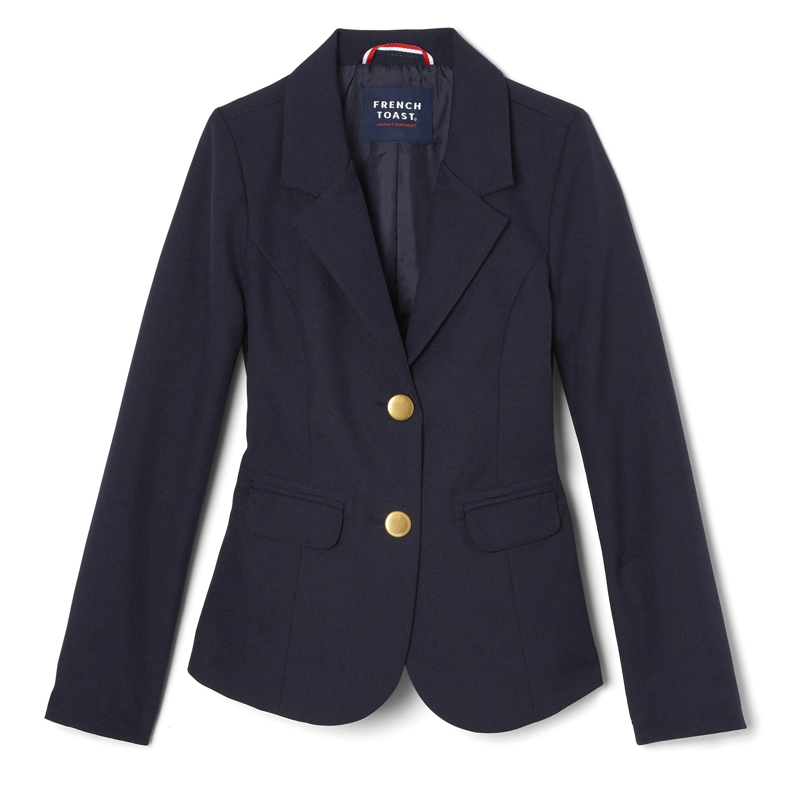 French Toast Girls' Classic School Blazer - Navy Blue Wool Blend Jacket for School Uniform & Dress Up | Perfect for Classroom, Graduation & Special Occasions