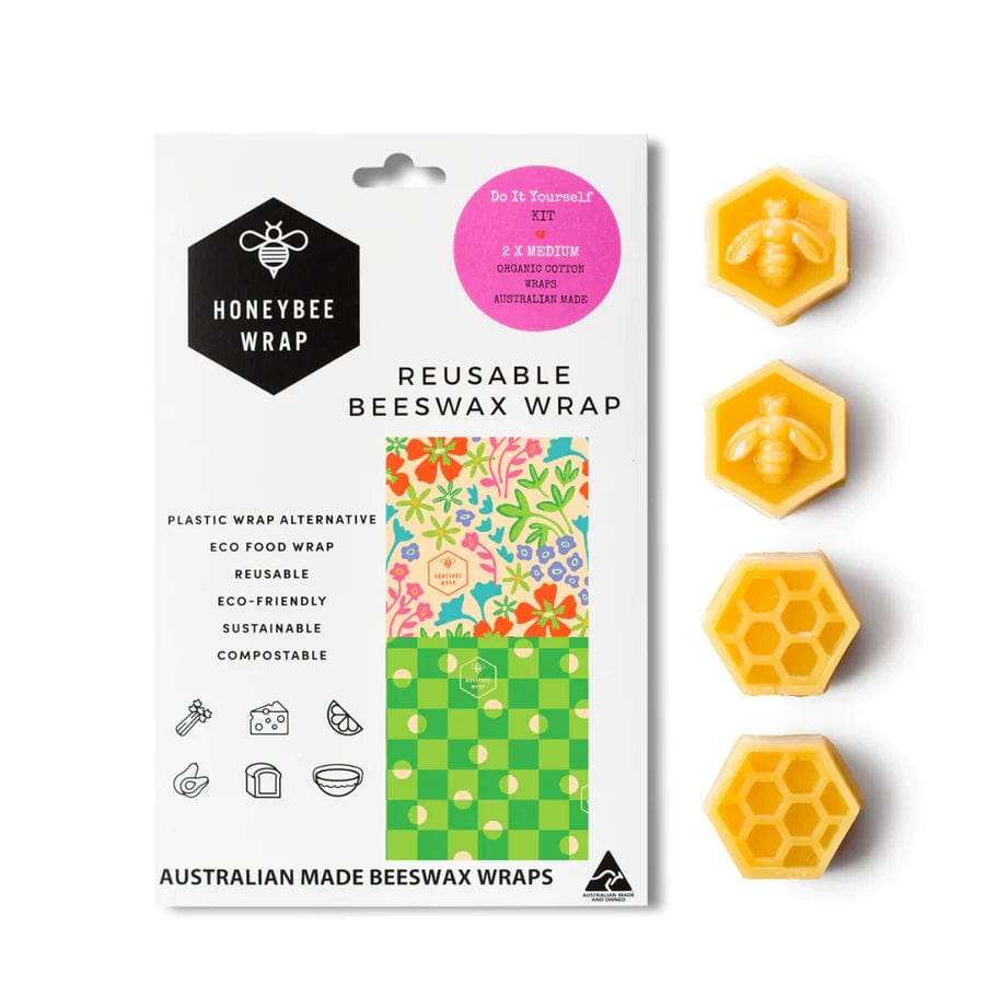 Eco-Friendly DIY Beeswax Food Wraps Kit - Reusable Sustainable Food Storage for Sandwiches, Fruits & Cheese - Perfect for Zero Waste Kitchen & Picnic Lunch Packing