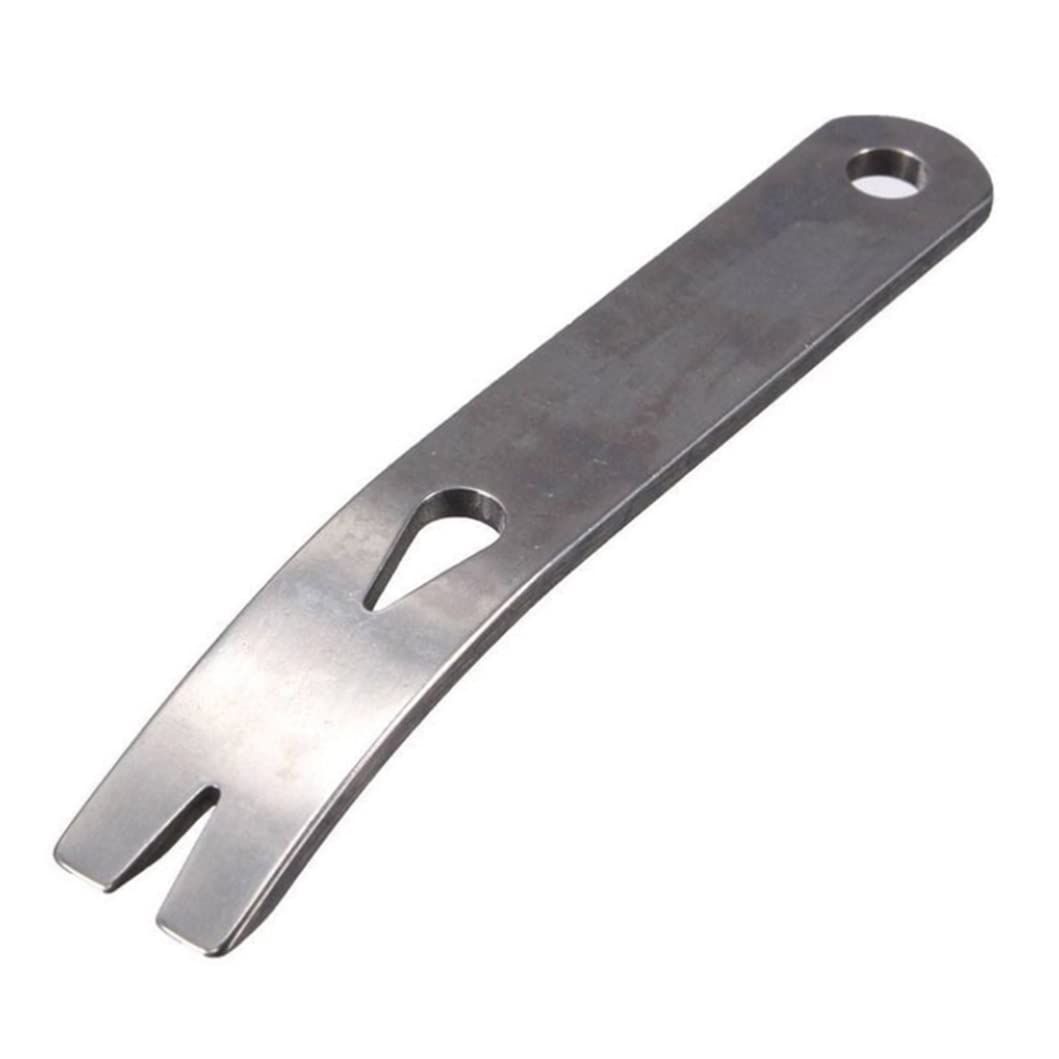 Eioflia Stainless Steel Pocket Pry Bar Tool - Survival Opener, Scraper & Utility Widgy Bar for Bushcraft, Camping & Outdoor Adventures | Portable Mini Opening Lever for Everyday Carry (EDC)