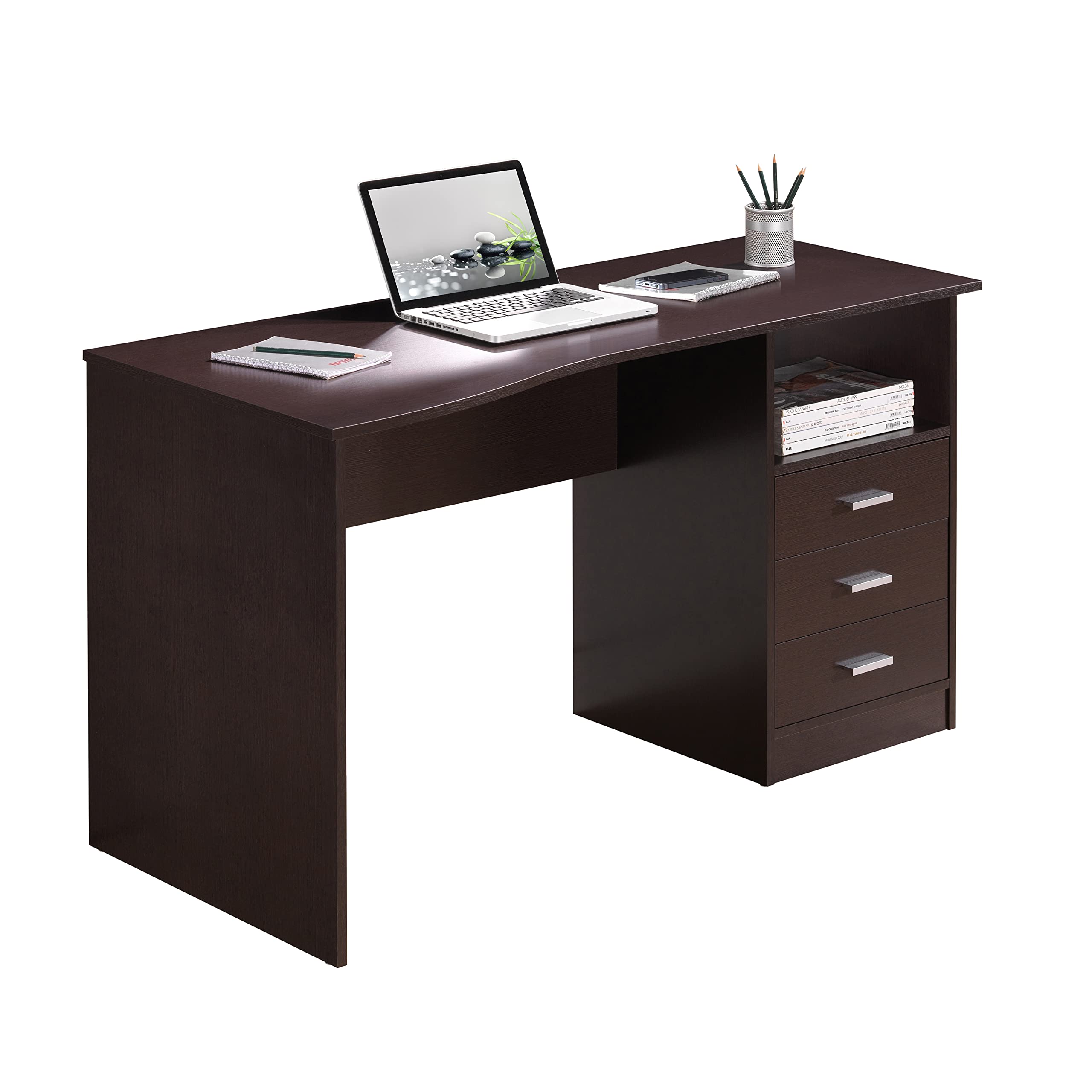 Techni Mobili Classic Computer Desk with Multiple Drawers - 29.5