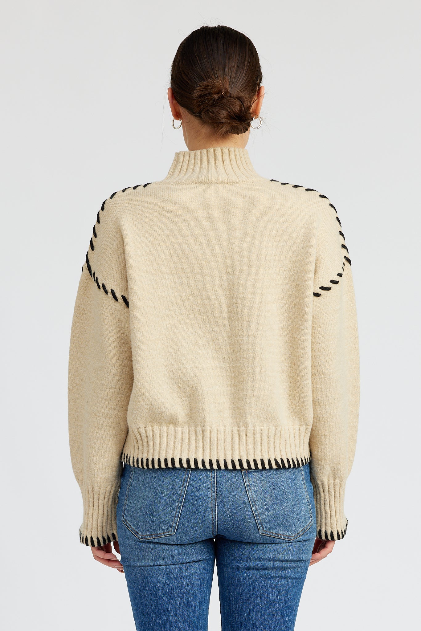 Merril Whip Stitch Sweater for Women - Cozy Knit Pullover with Cable Stitch Design - Perfect for Fall & Winter Outfits, Casual Wear and Office Attire