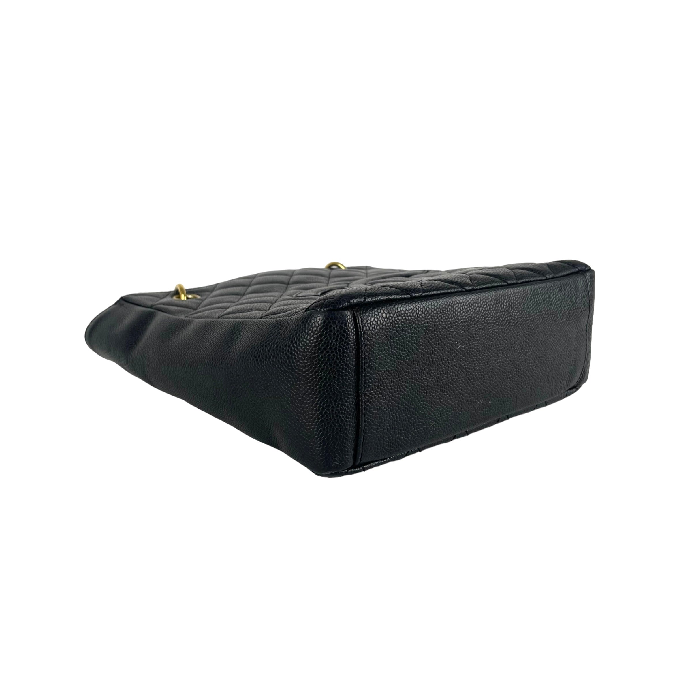 Chanel Quilted PST (Petit Shopping Tote) Handbag in Black - Luxury Designer Crossbody Bag for Women, Perfect for Shopping, Travel & Everyday Use