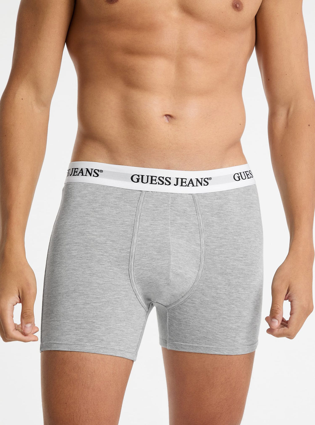 Guess Men's Grey & Navy 2-Pack Cotton Boxer Briefs - Soft Comfort Underwear for Everyday Wear, Gym & Travel