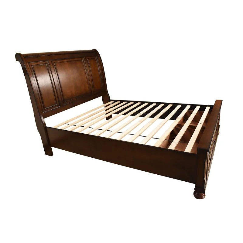 Baltimore Collection Platform Bed - Modern Wooden Bed Frame with Storage, Queen Size - Perfect for Small Bedrooms & Guest Rooms