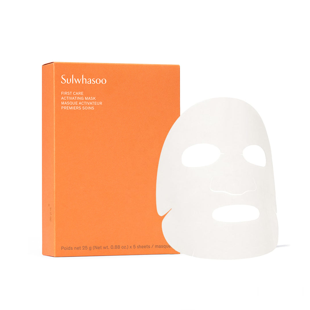 First Care Activating Mask - Hydrating & Brightening Facial Sheet Mask for Glowing Skin | Perfect for Daily Skincare Routine & Spa Night