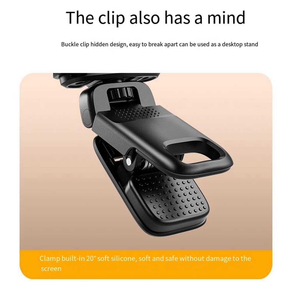 Guihydur D4 Mini Pocket Light - USB Rechargeable Clip-On Fill Light for Phone & Tablet - Perfect for Live Streaming, Beauty Makeup, and Video Calls