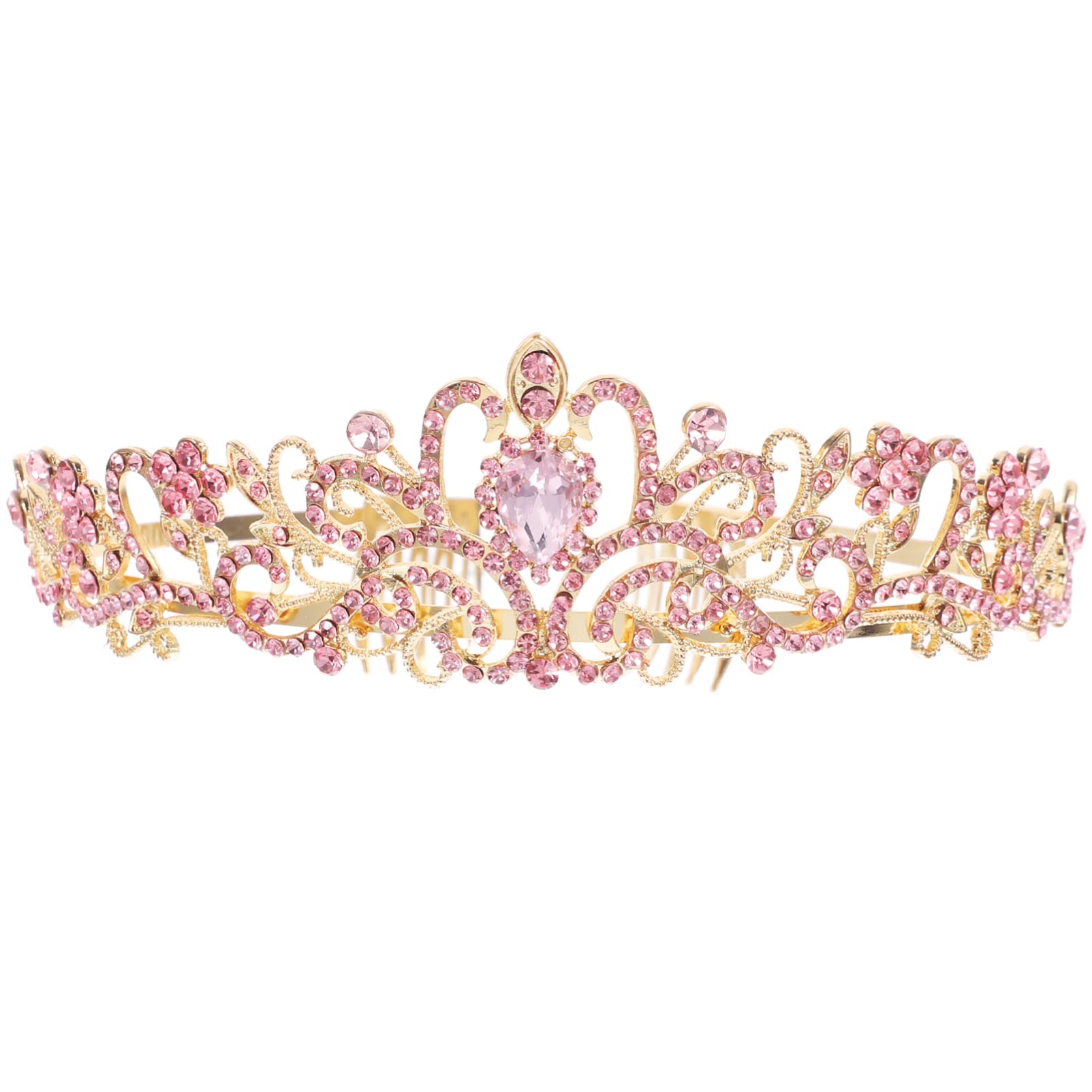 FOMIYES Baroque Crown - Black Swan Tiara for Women, Rhinestone Bridal Headpiece, Hollow Out Wedding Headdress, Festival Photo Prop, Princess Party Hair Accessories | Perfect for Weddings, Cosplay, Pageants & Themed Events