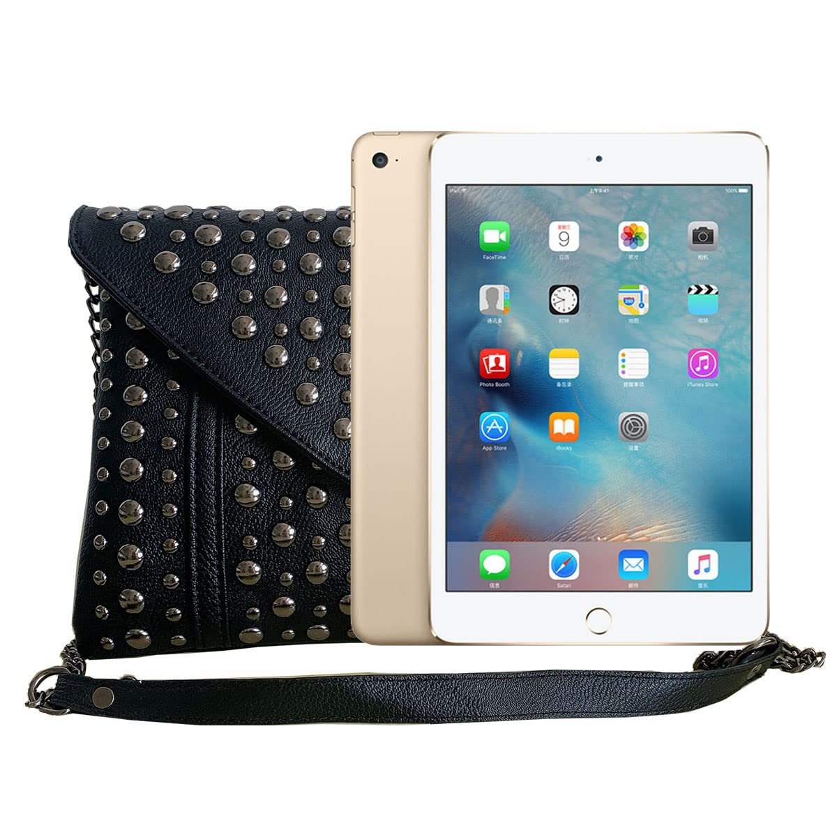 Stylish Studded Skull Shoulder Bag for Women - Punk Rock PU Leather Crossbody Purse with Rivet Details | Perfect for Concerts, Night Out & Gothic Fashion