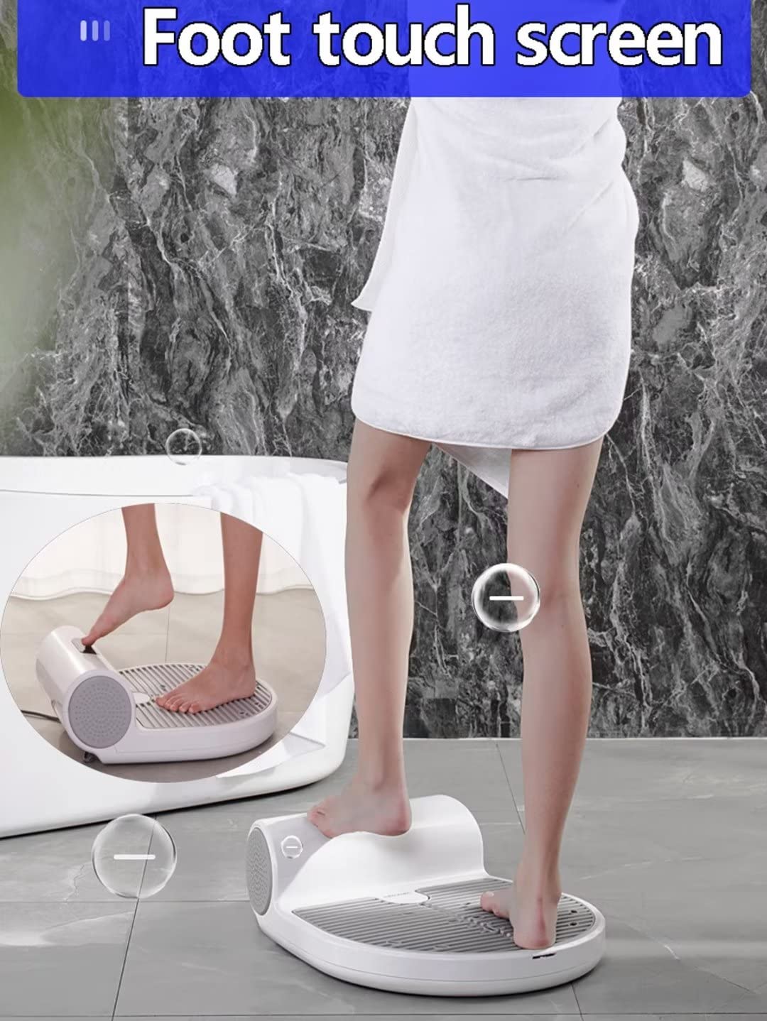 Full Body Dryer for Bathroom & Hotel - Hands-Free Touch Panel Drying Machine with 2 Adjustable Wind Speeds | Waterproof Body Care Dryer for Post-Shower Use, Spa & Gym