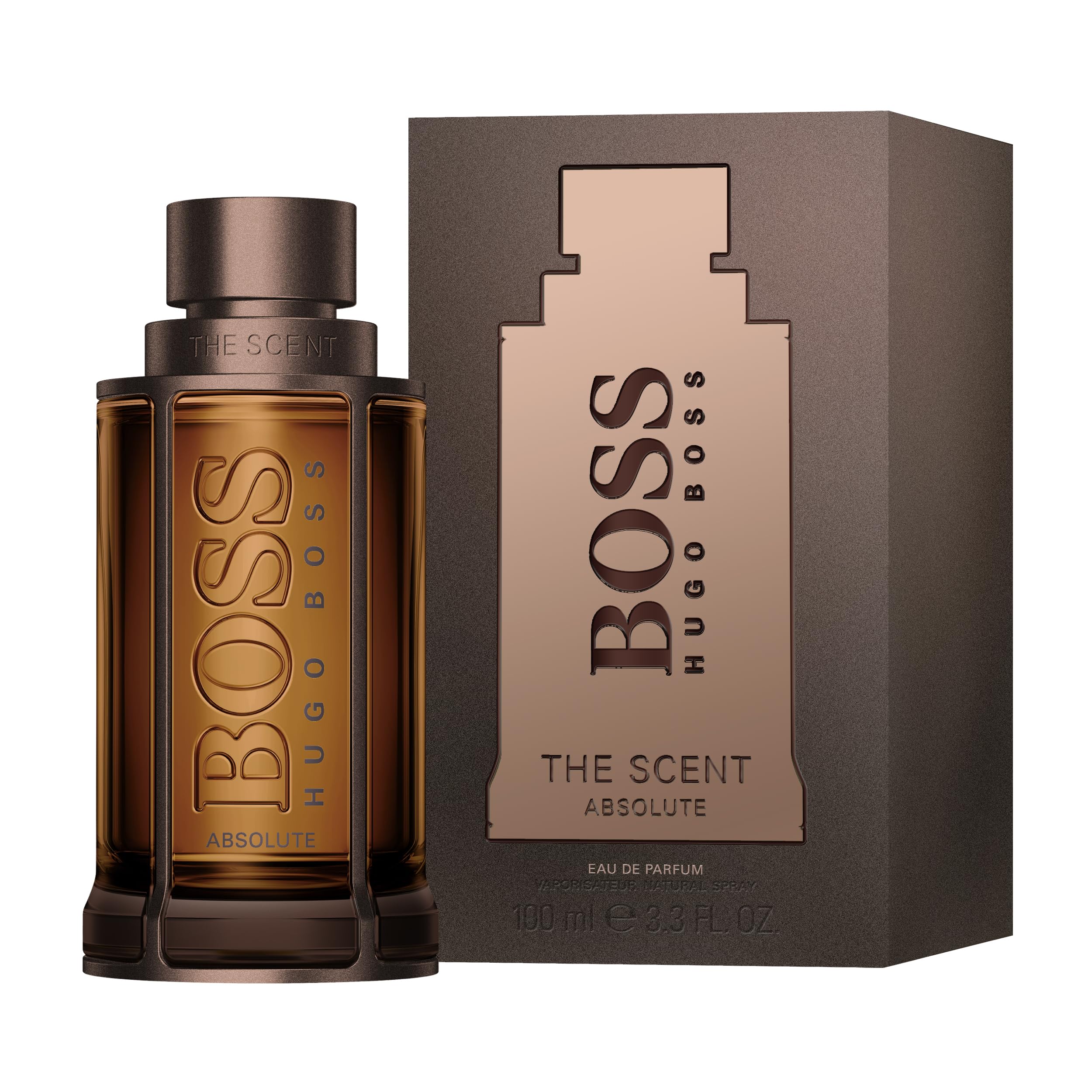 Hugo Boss The Scent Absolute Eau de Parfum for Men - Amber Cologne with Ginger, Manika Fruit & Vetiver Notes - Long Lasting Fragrance - Perfect for Date Night & Special Occasions