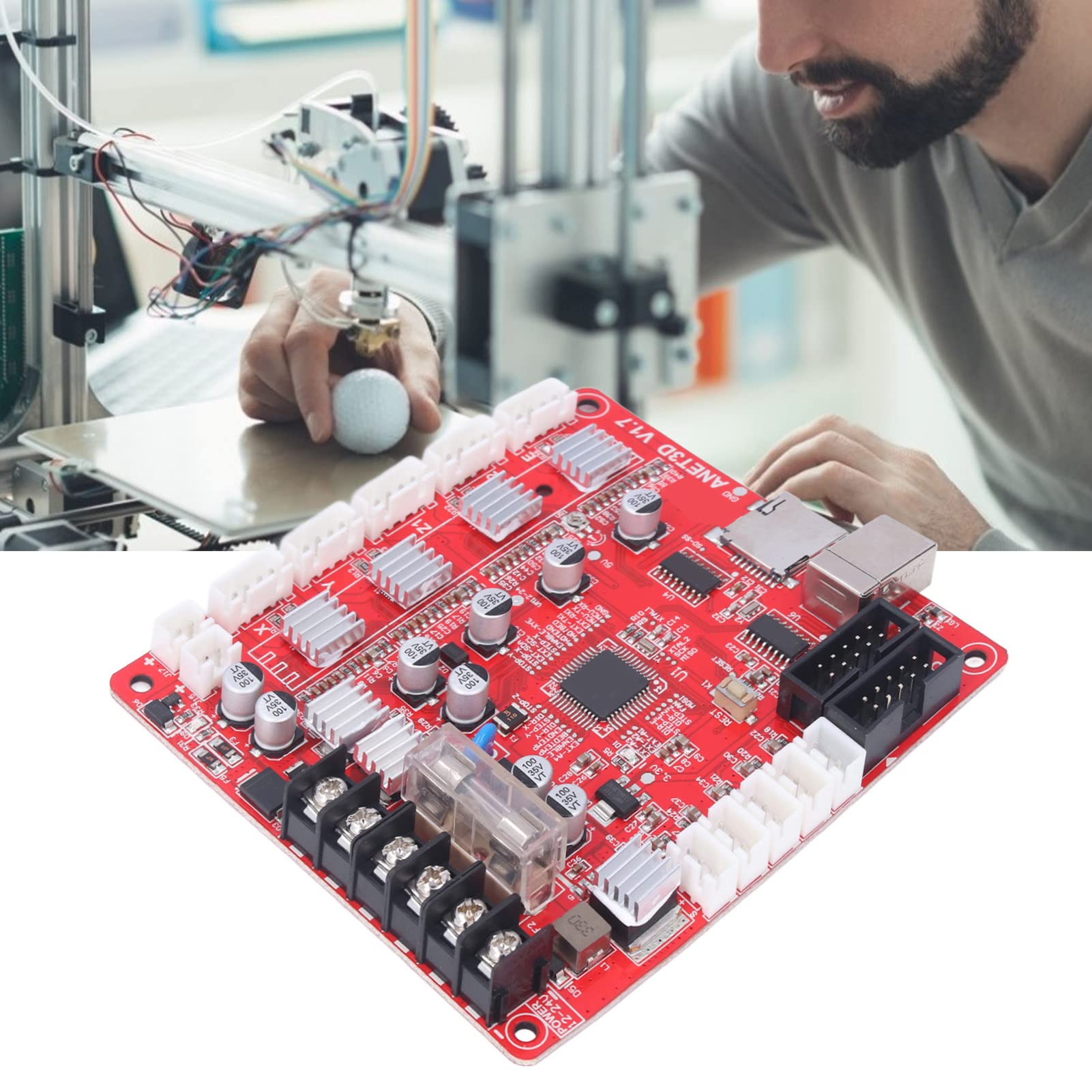 High-Quality 3D Printer Motherboard & Mainboard for Anet E12 - Reliable Desktop 3D Printer Control Module for DIY Printing & Maker Projects