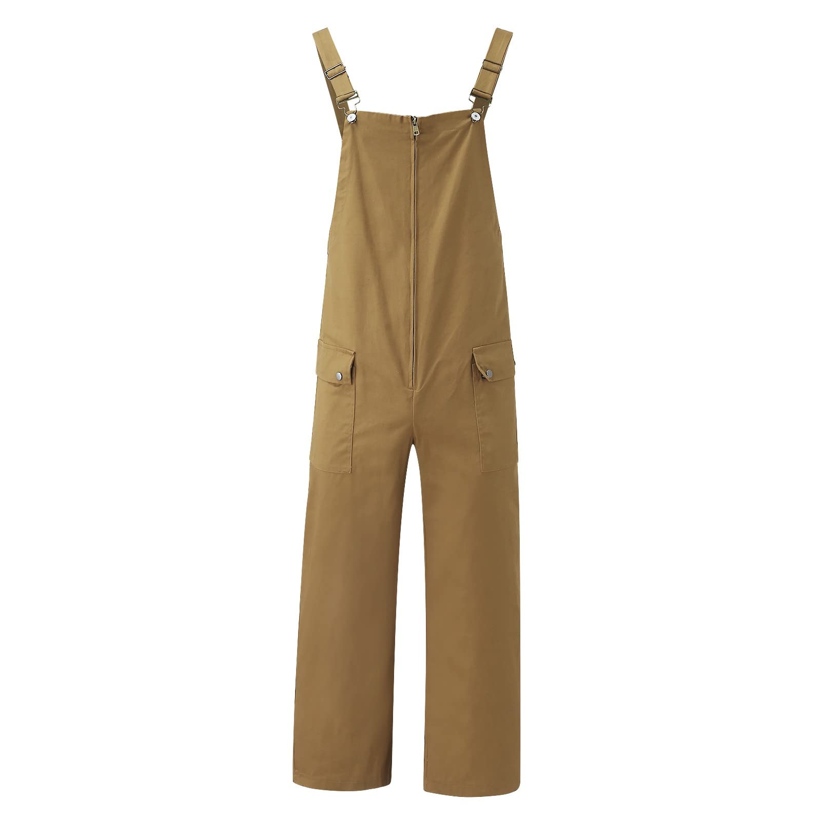 Beokeuioe Men's Work Trousers - Durable Cotton Dungarees with Multi-Functional Side & Back Pockets - Heavy Duty Protective Overalls for Construction, Carpentry, and Outdoor Work