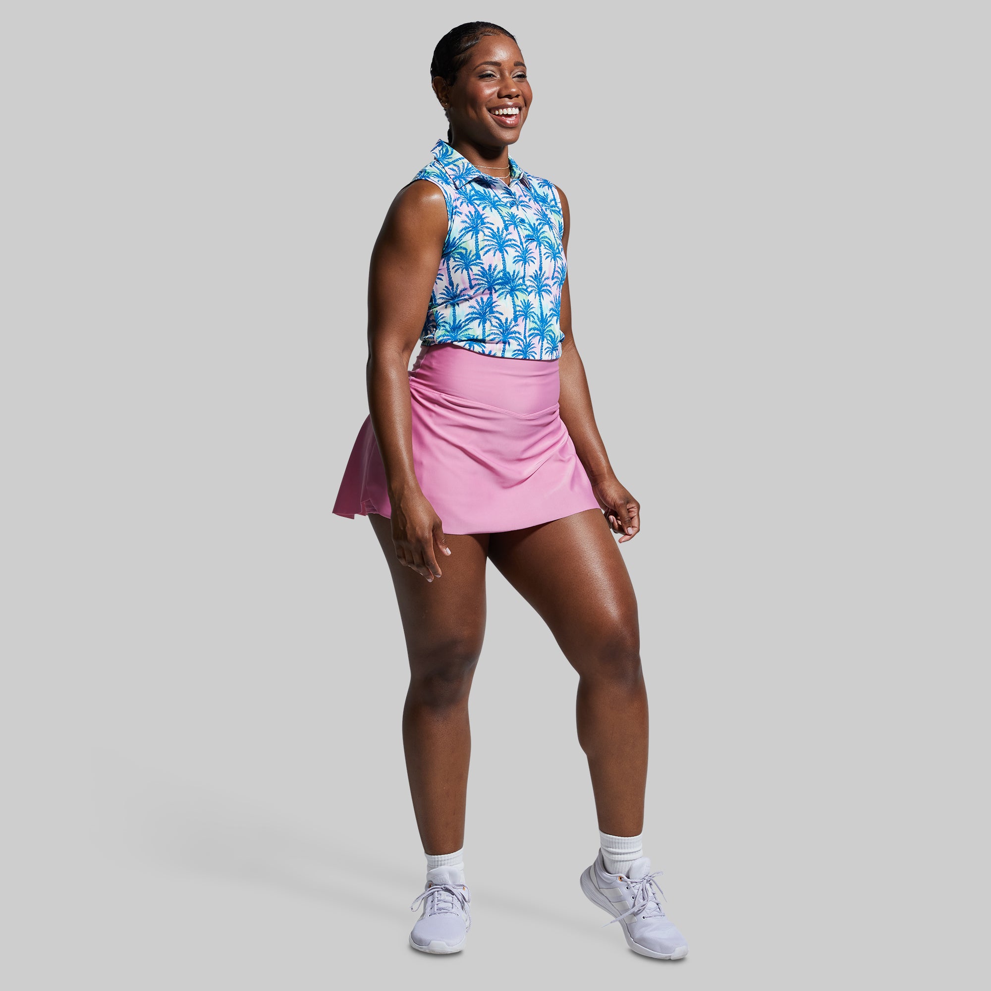 Hot Shot Skort for Women - Floral Print Tennis Skirt with Built-in Shorts | Comfortable & Stylish for Running, Yoga, and Casual Wear (Orchid)