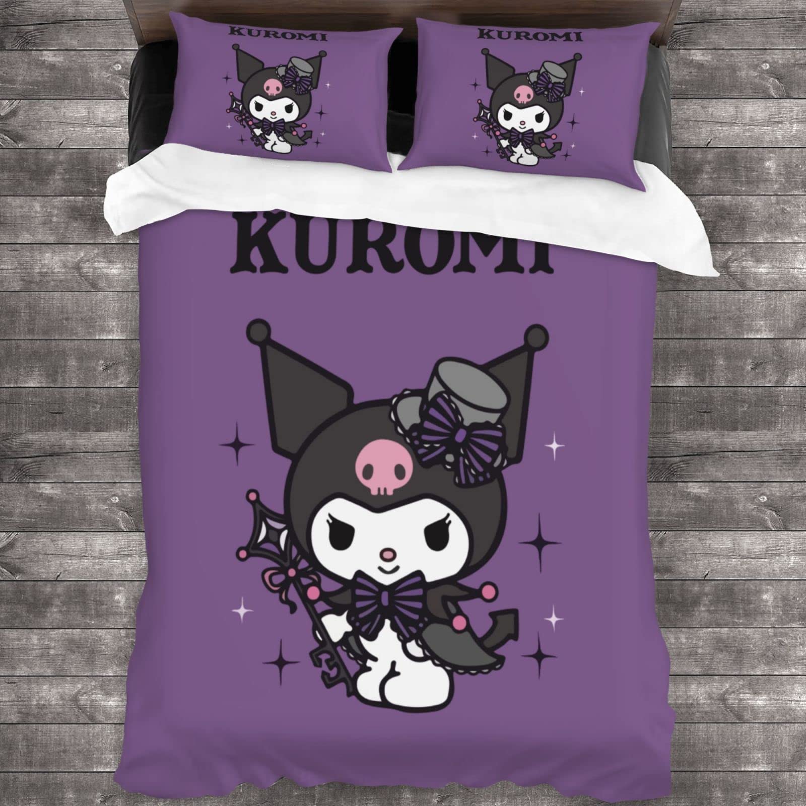 Kuromi 3-Piece Twin Size Bedding Set - 86