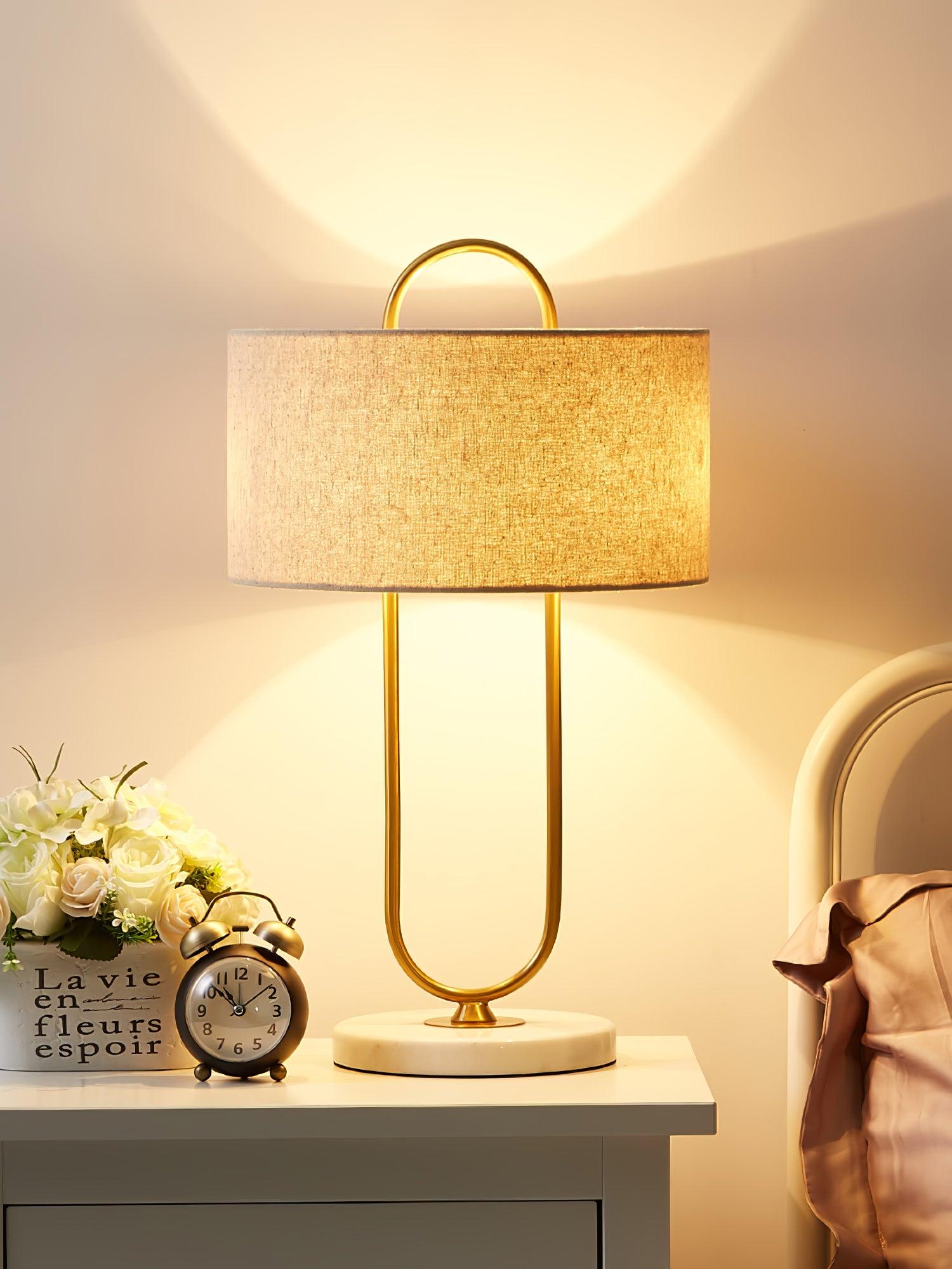 Warner Table Lamp - Modern LED Bedside Lamp with USB Port, Adjustable Brightness for Bedroom, Living Room, and Office | Perfect for Reading, Working, and Relaxing
