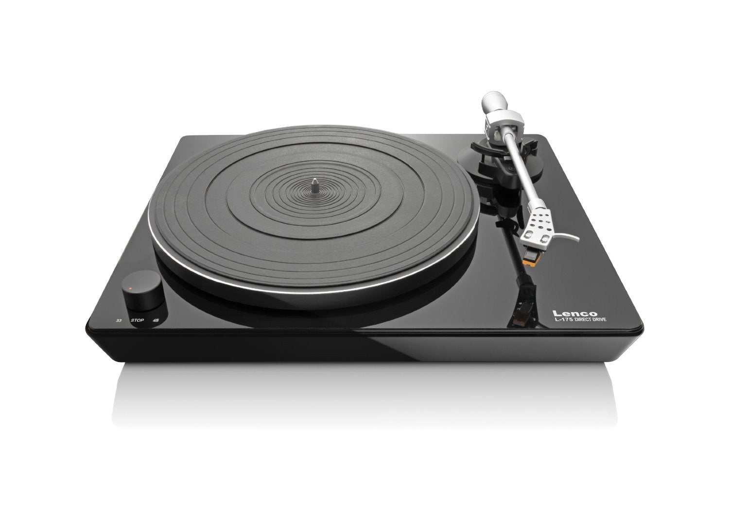 Lenco L-175 Professional Belt-Drive Turntable with Adjustable Tonearm & Built-in Preamp - Perfect for Vinyl Record Playback, DJing & Home Audio Setups