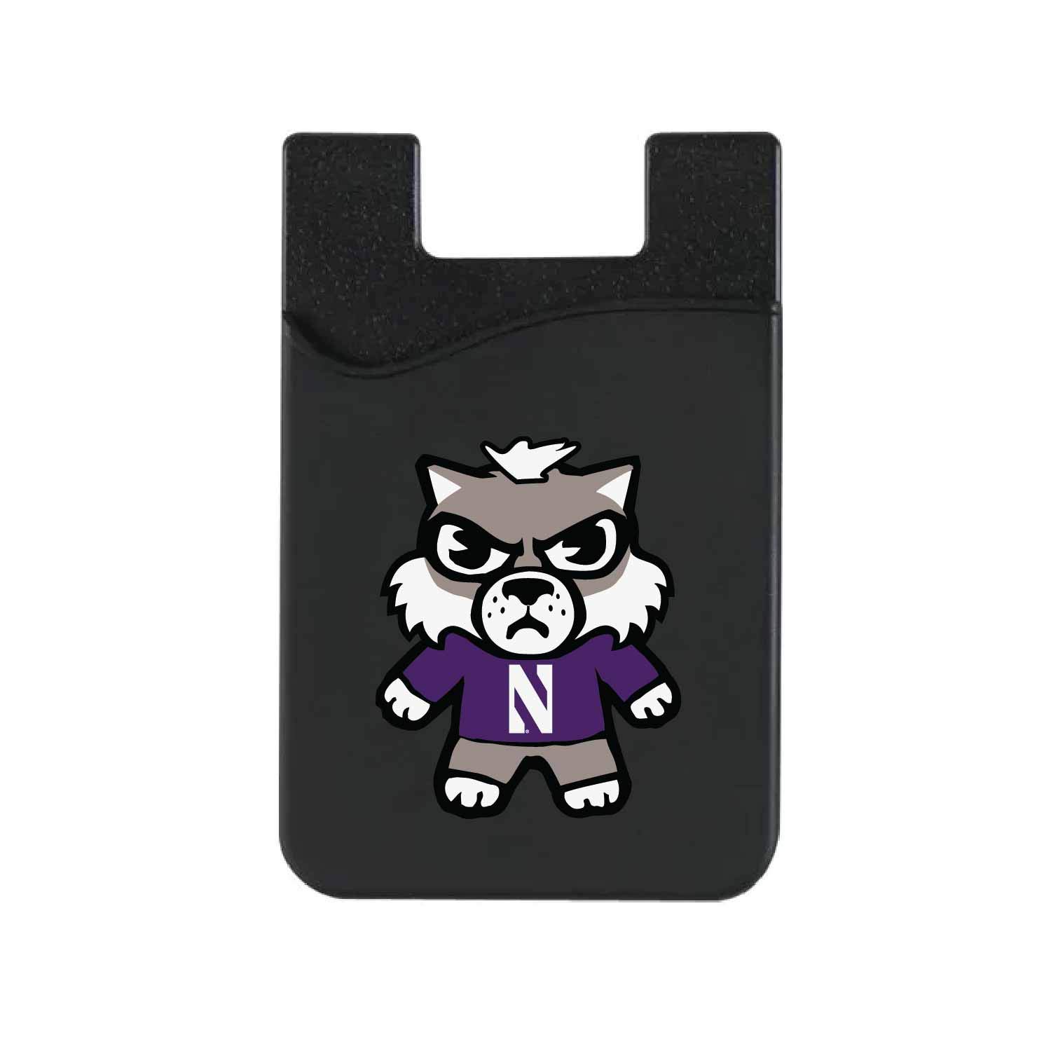 Northwestern University Leather Wallet Sleeve - Slim RFID Blocking Card Holder for Men & Women - Black Classic Design - Perfect for Everyday Use, Travel & Business