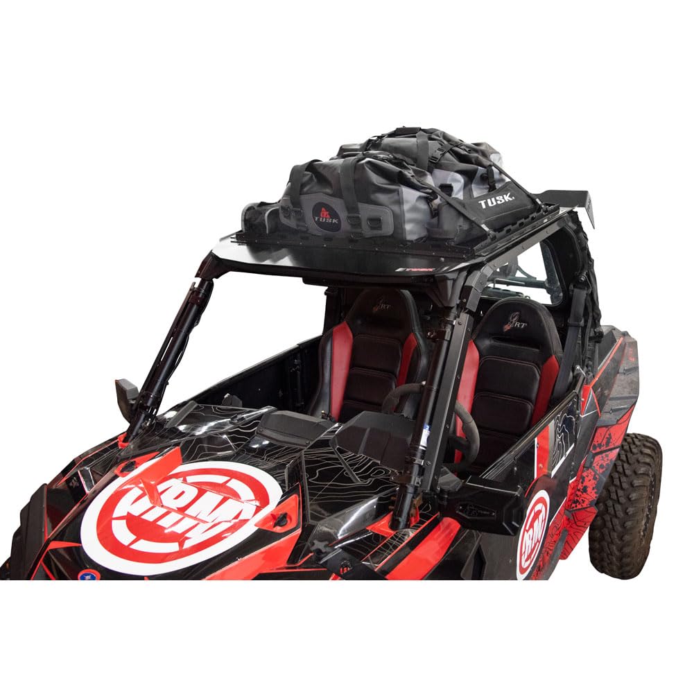 Tusk Heavy-Duty Roof Top UTV Cargo Rack for Polaris RZR S 900 (2016-2020 Models) - Durable Aluminum Storage Solution for Off-Road Adventures, Hunting & Camping Gear