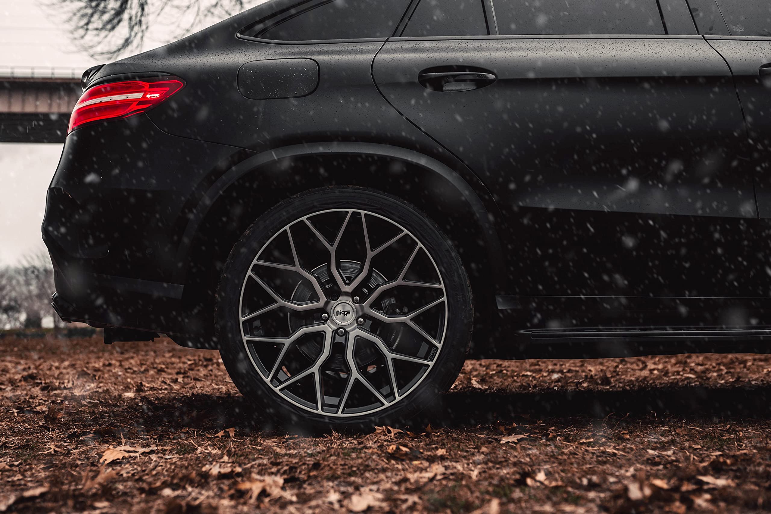 NICHE M262 MAZZANTI Gloss Black Brushed FACE Wheel 19x9.5 Inches 5x120mm Bolt Pattern 35mm Offset - Premium Aluminum Alloy Rims for BMW, Mercedes, Audi - Perfect for Street Performance & Custom Car Builds