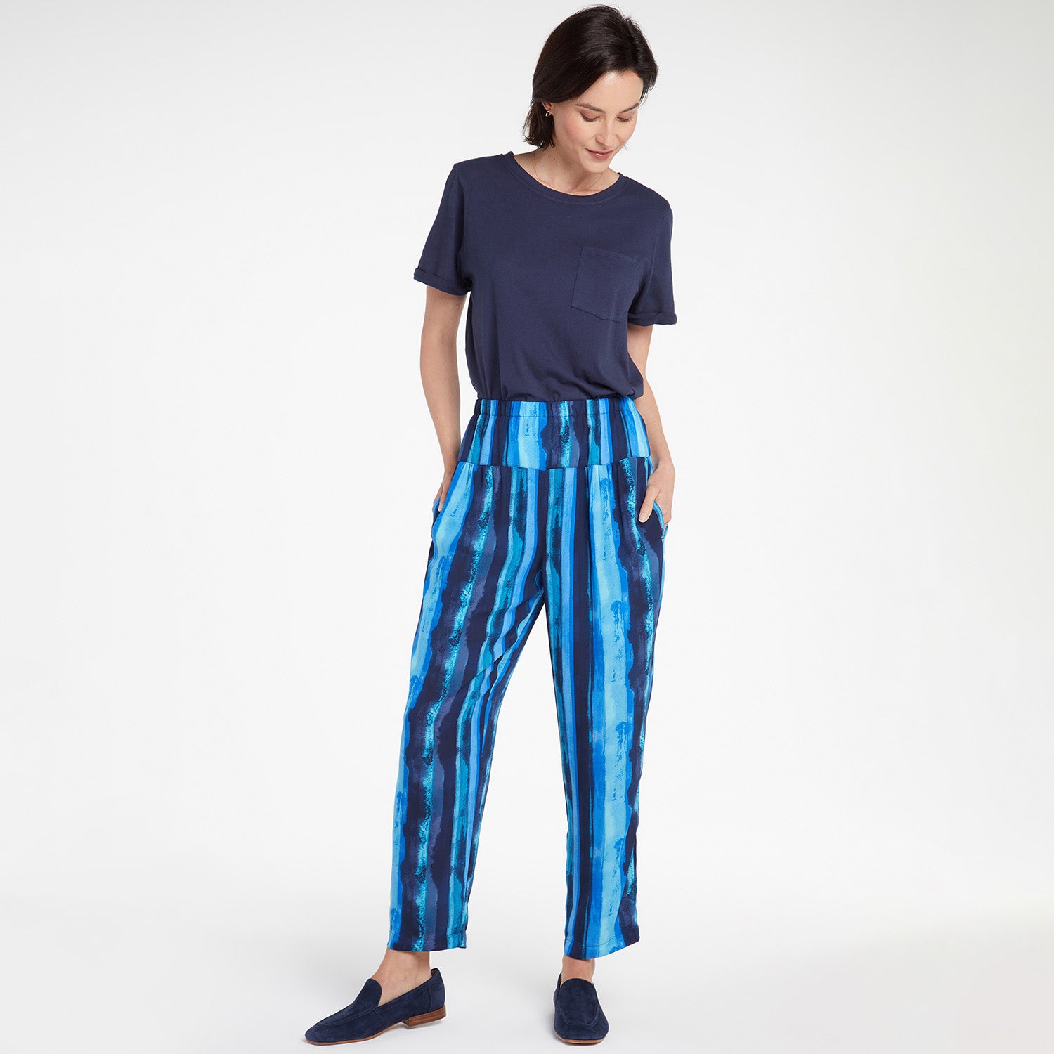 Ines Slim Pants for Women - High Waisted Stretch Skinny Trousers | Comfortable Office Work Pants & Casual Wear | Perfect for Business, Travel & Everyday Outfits