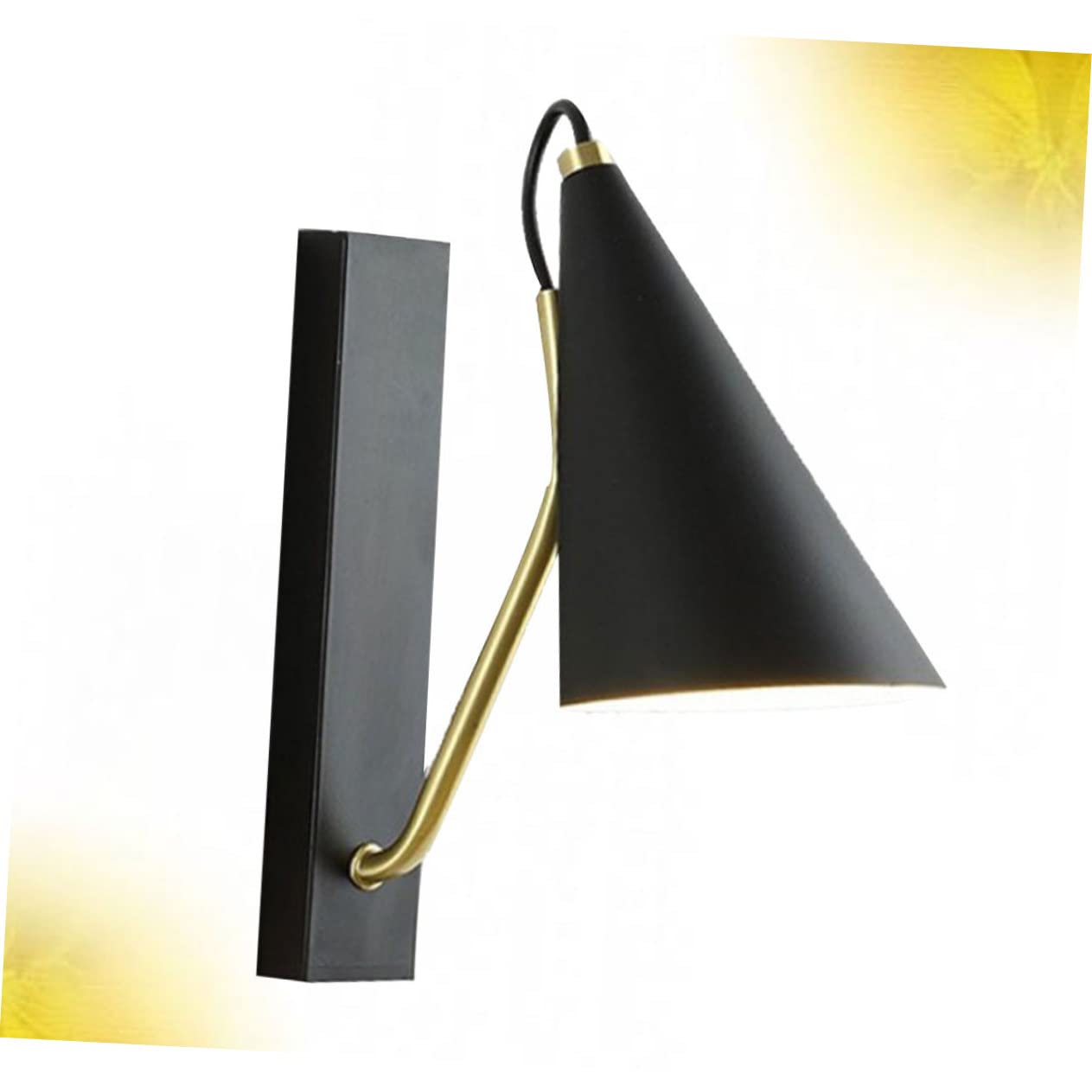 Housoutil 2 Pack Indoor Wall Sconces - Black Iron Art Decorative Wall Lights Without Bulb, Nordic Style for Living Room, Bedroom, Office, and Hallway Lighting Decor