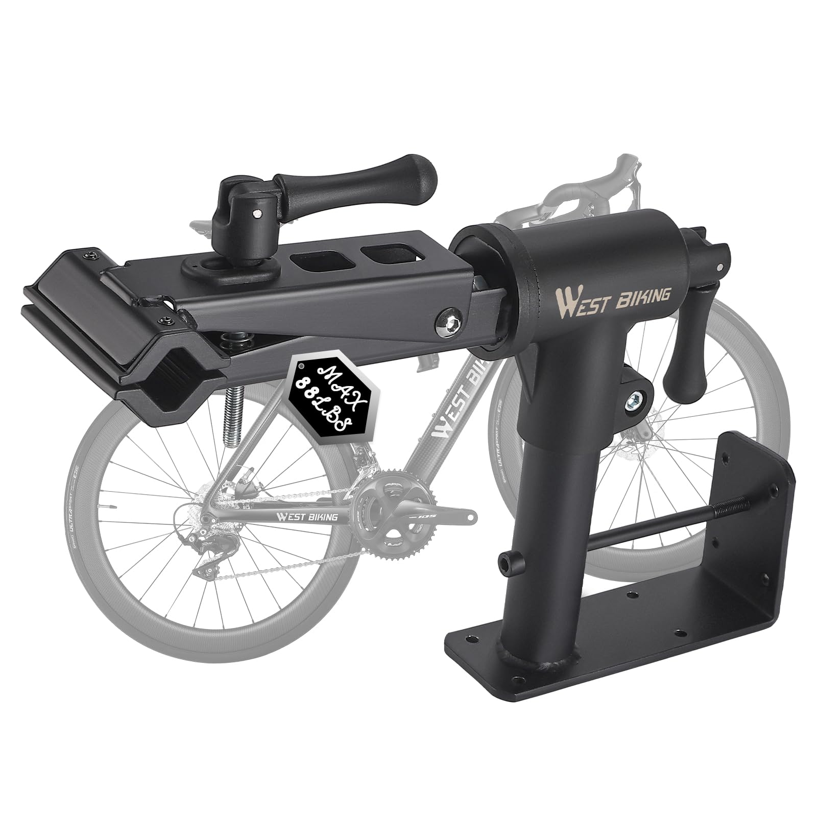 **Heavy-Duty Adjustable Bike Repair Stand for Road & Mountain Bikes – Supports Up to 88lbs – Stable Bike Maintenance Stand with Tool Storage – Perfect for Home Garage & Professional Bike Shops**