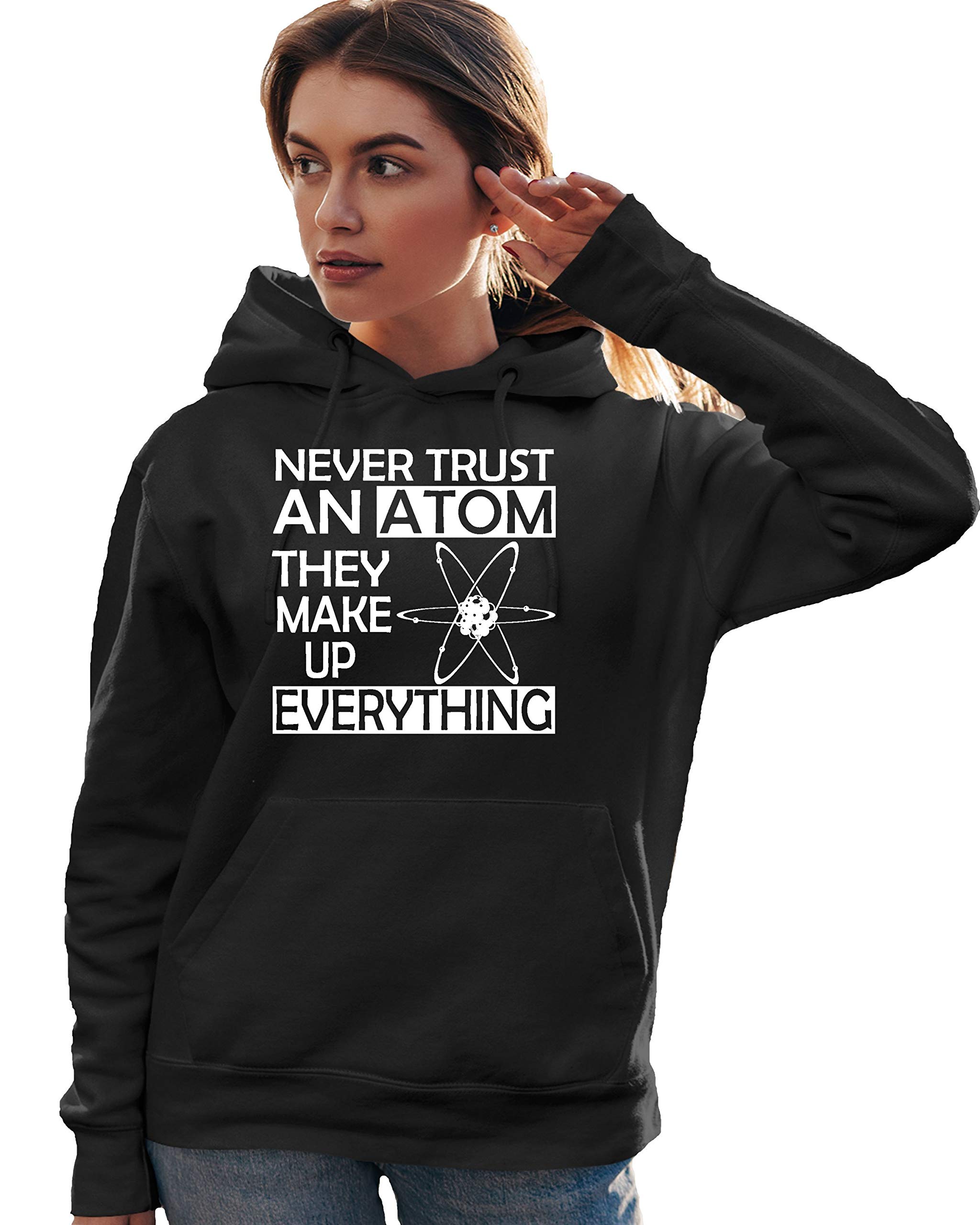 Science Hoodie Sweatshirt for Men & Women - Funny Atom Design - Perfect for Casual Wear, Gifts & Science Lovers