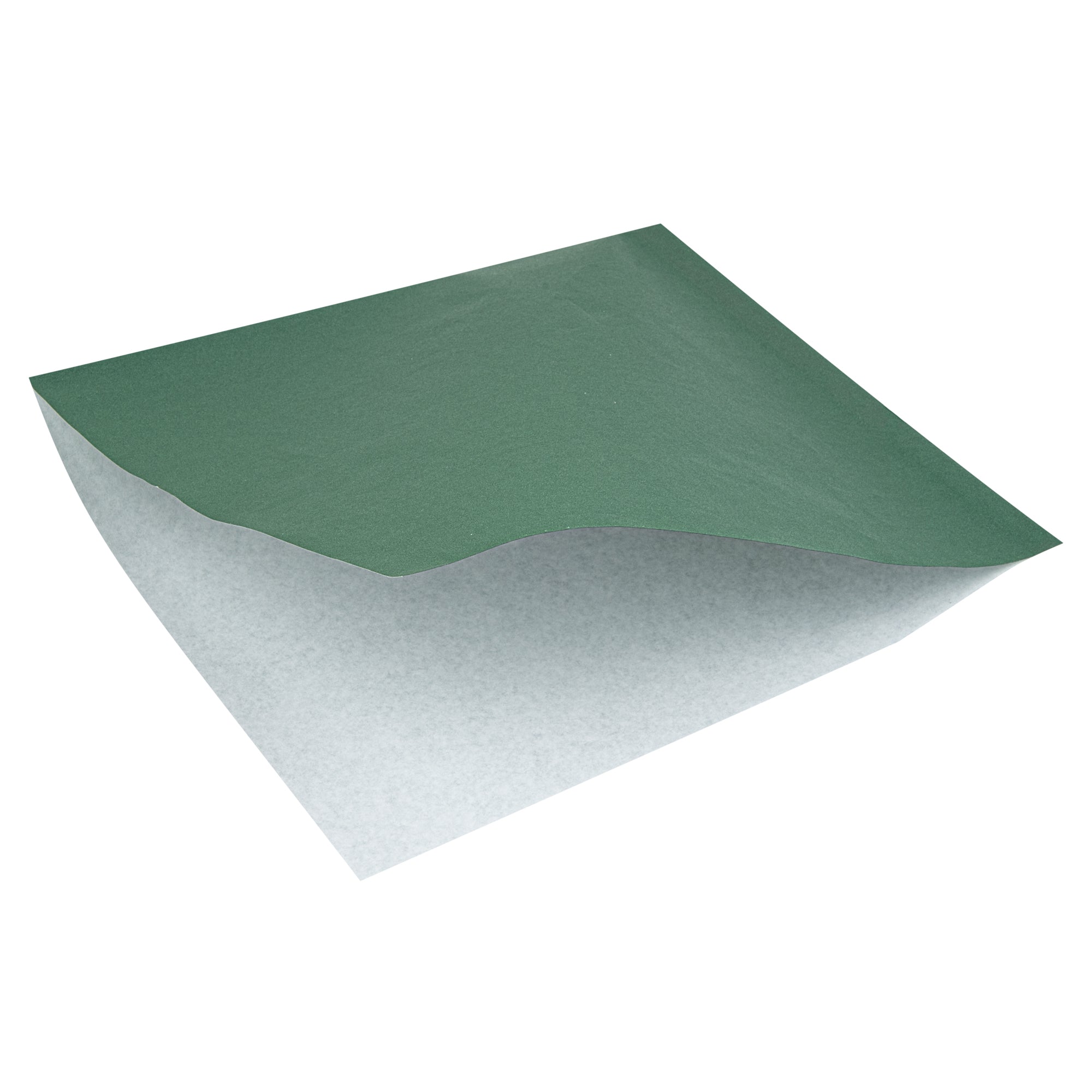 Forest Green Greaseproof Paper Bags - Large Double Open (10x9 Inches) - 100 Count Box - Ideal for Bakery, Takeout & Food Storage