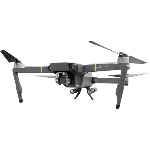 PGYTECH Landing Gear Extensions with LED Headlamp for DJI Mavic Pro Drone - Perfect for Night Flying and Low-Light Aerial Photography