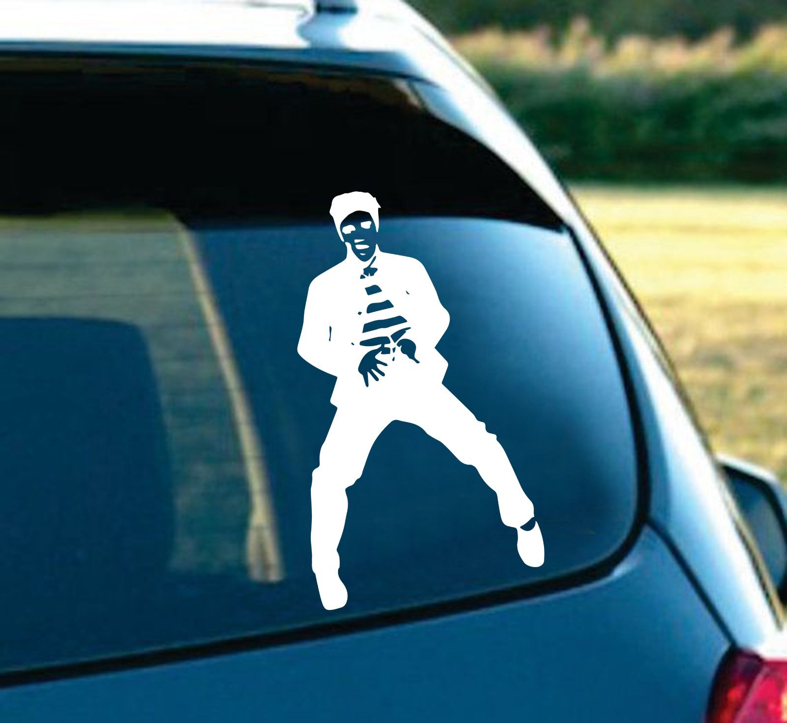 ELV Dance Movie Car Decal Sticker - Waterproof Vinyl Decal for SUV, Window, Laptop (6 Inch, White) - Perfect for Car Decoration, Laptop Customization & Personal Gifts