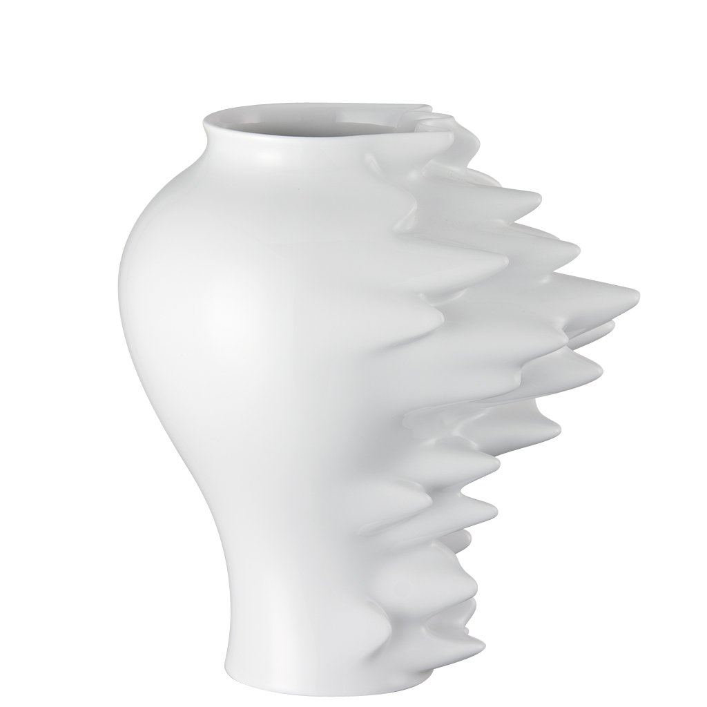 Rosenthal Fast White Ceramic Vase - 10.6