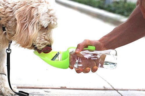 Portable Dog Water Bottle with Dispenser - Leak-Proof Travel Pet Water Bottle for Hiking, Walking & Outdoor Adventures | On-the-Go Hydration Solution for Active Dogs