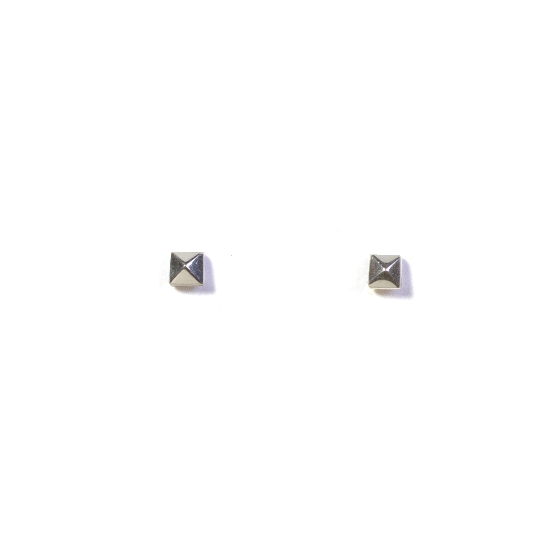 Tiny Pyramid Stud Earrings for Women - Minimalist Gold & Silver Small Stud Earrings for Daily Wear | Perfect for Work, Parties & Gifts