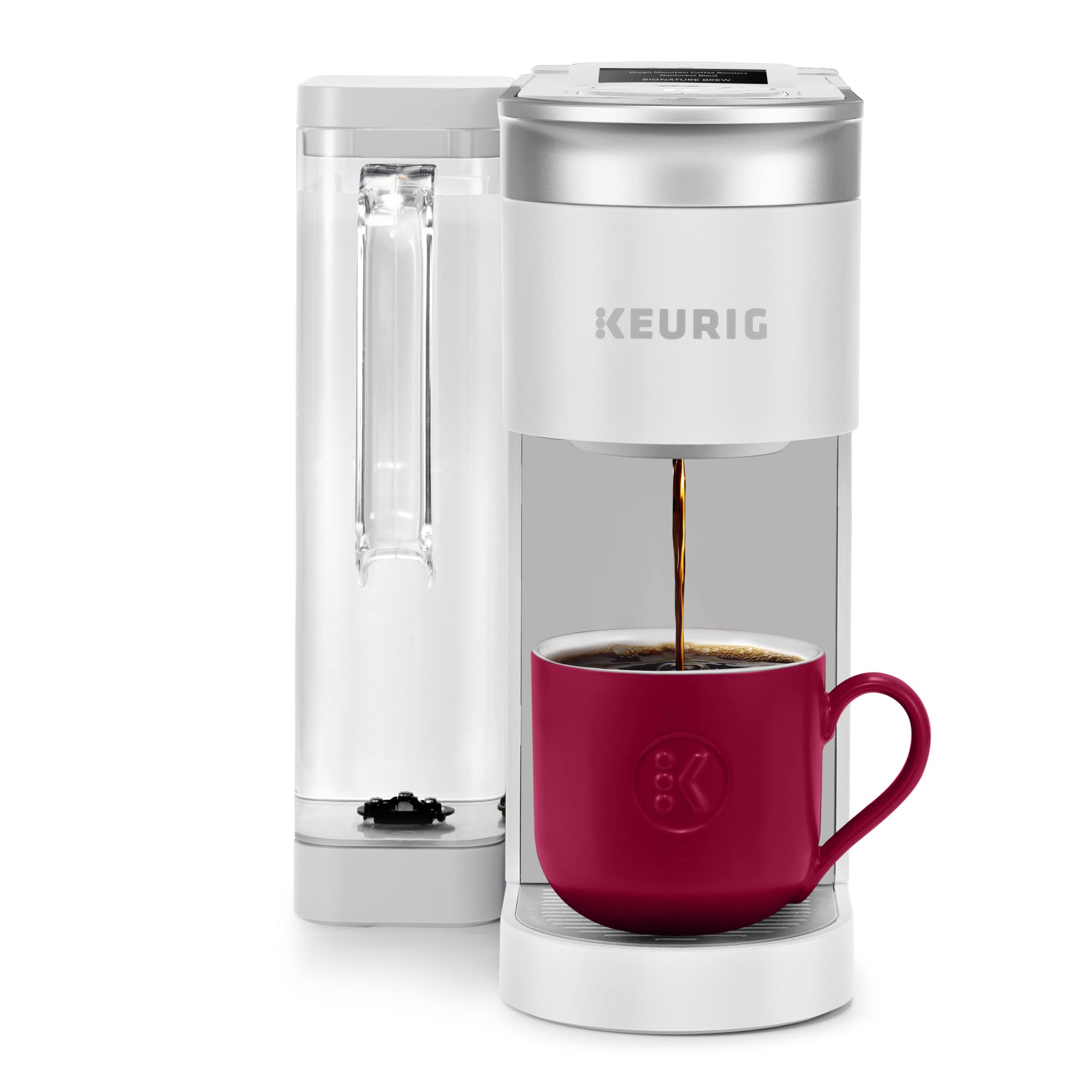 Keurig K-Supreme SMART WiFi Single Serve Coffee Maker - 4 Brew Sizes, 66oz Removable Water Reservoir, Alexa Compatible, White - Perfect for Home, Office & Kitchen Use