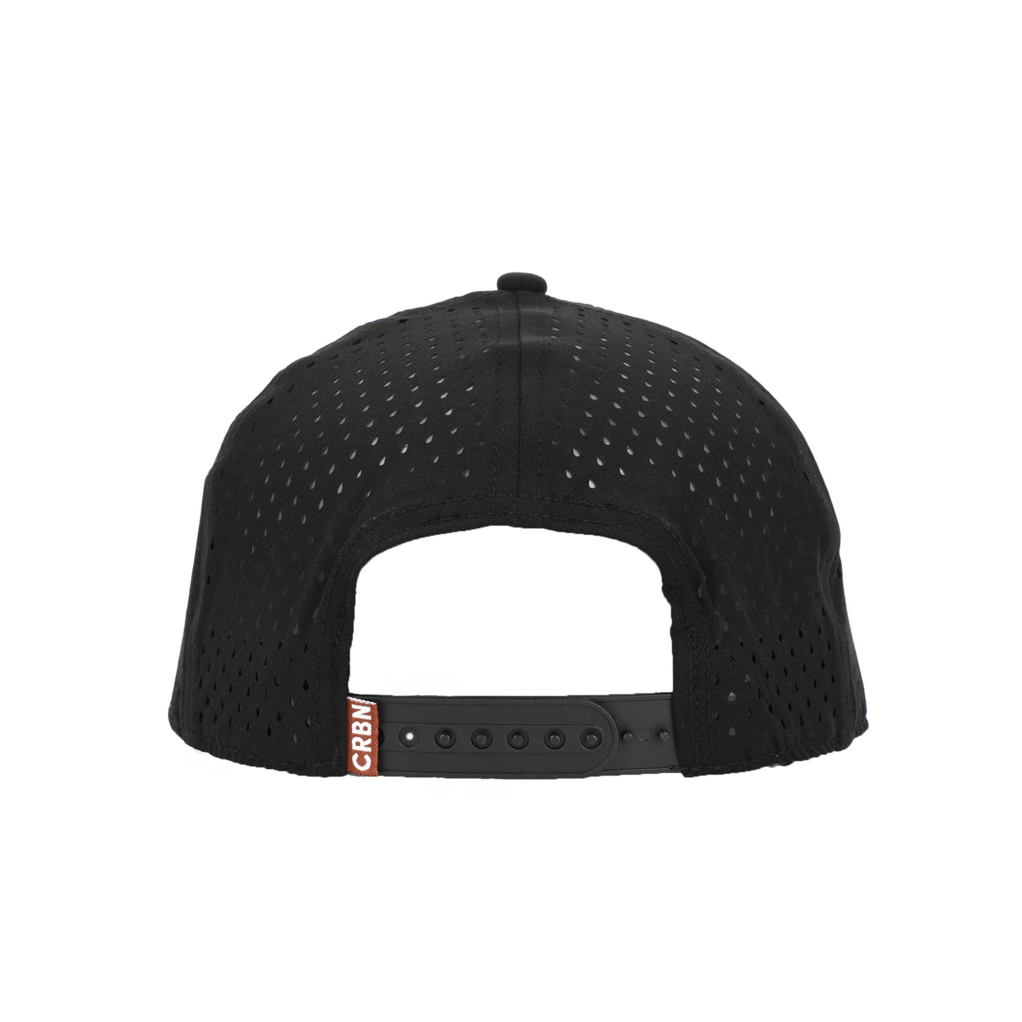CRBN Quick Dry Performance Trucker Hat - Breathable Mesh Back, Moisture Wicking, Adjustable Snapback for Men & Women - Perfect for Running, Hiking, Outdoor Sports (Black)