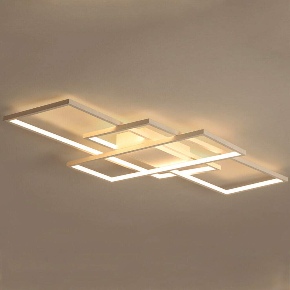 YIYIBYUS Modern Acrylic LED Ceiling Light with Stepless Dimming, 3000K-6000K Color Temperature, Ultra-Thin Design & High Light Transmittance - Perfect for Living Room, Bedroom, Study, Dining Room Lighting