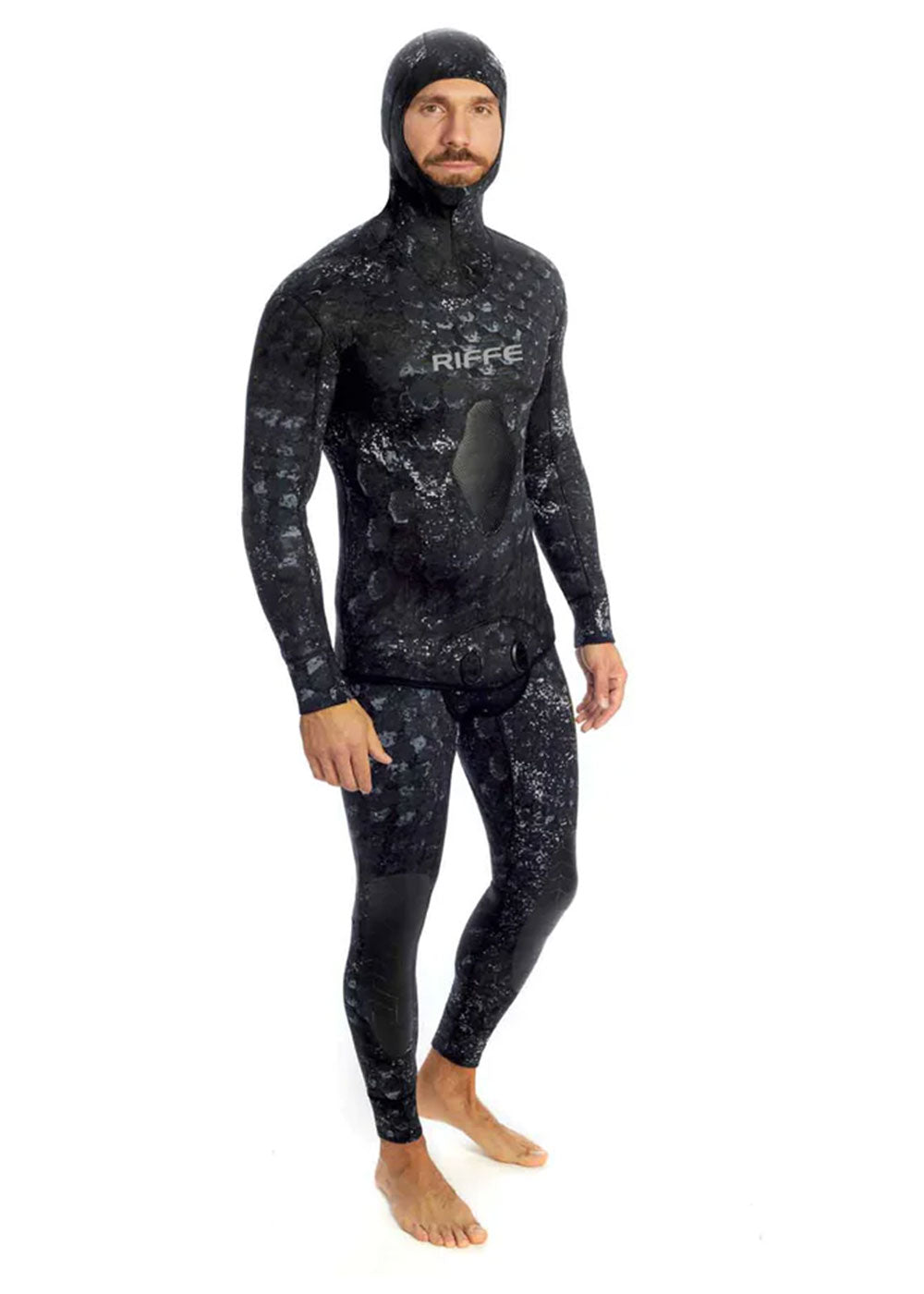 Riffe Men's 3.5mm Open Cell 2-Piece Wetsuit for Scuba Diving & Spearfishing - Warm Water Protection & Comfort