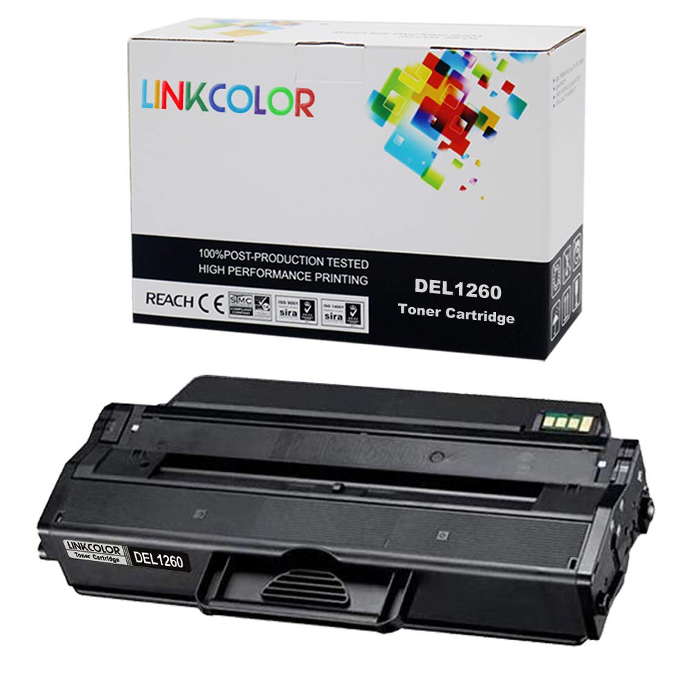 Compatible B1260 Toner Cartridge Replacement for Dell 1260/1265 - Works with Dell B1260dn, B1265dnf, B1265dfw Laser Printers - High Yield Black Toner (1-Pack) - Perfect for Home Office & Small Business Printing Needs