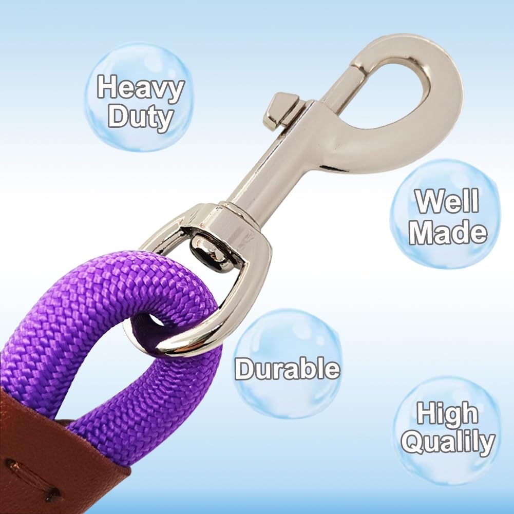 **6 FT/8 FT/10 FT Heavy Duty Nylon Rope Dog Leash - 1/2